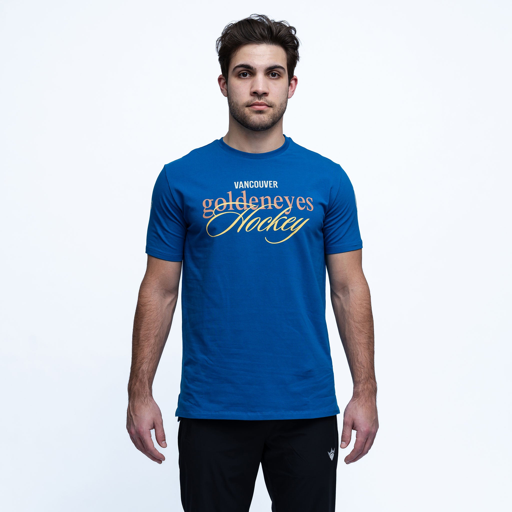 Adult Vancouver Goldeneyes Royalty Flow Sideline T-Shirt - T-Shirt in XS