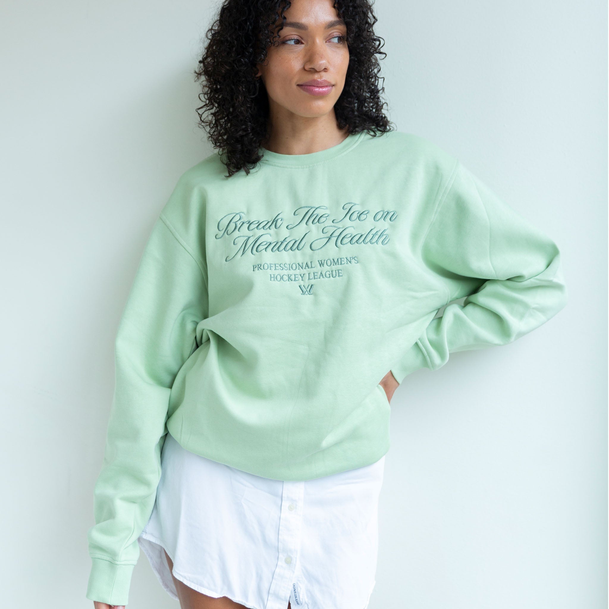 Adult PWHL Mental Health Peace Collective Crew - Crewneck in S