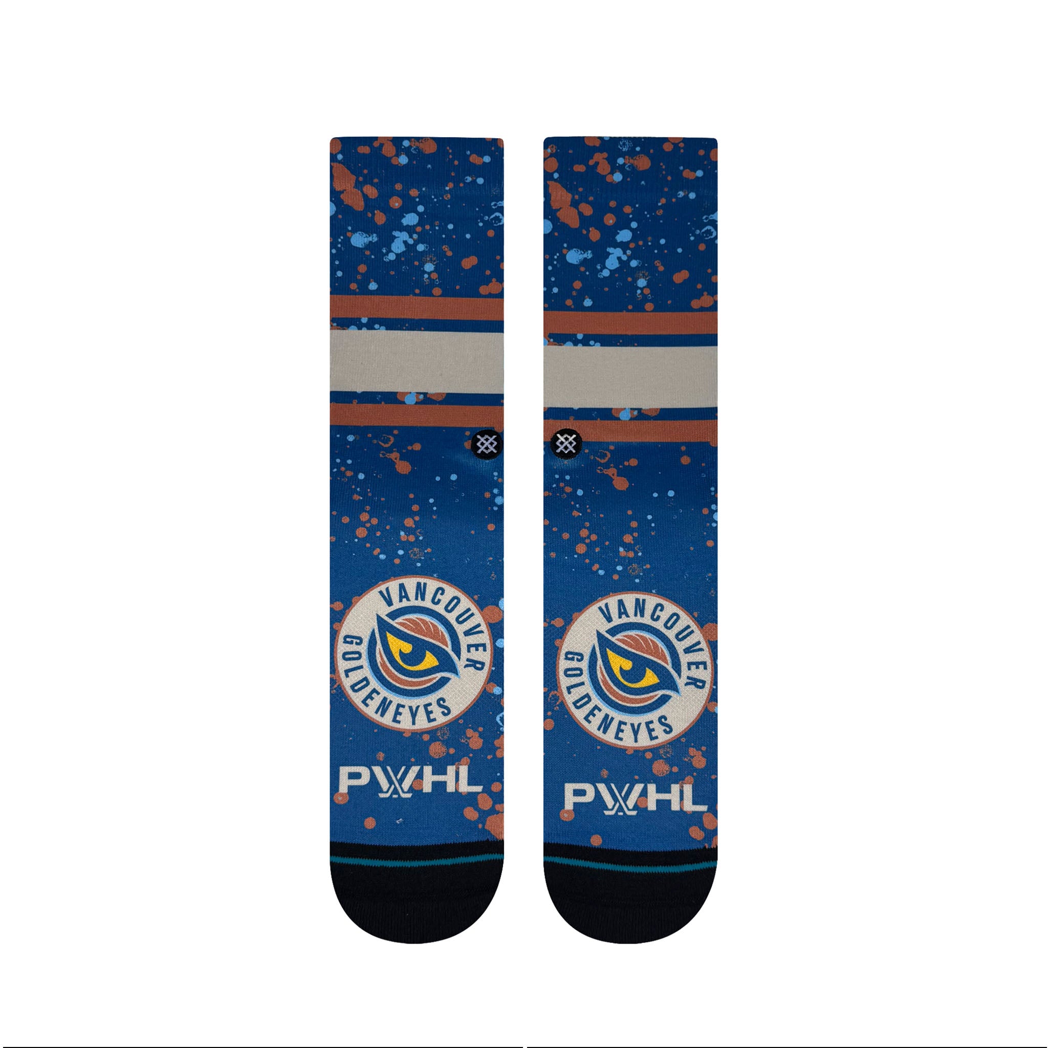 Adult Vancouver Goldeneyes Splatter Socks - Socks in M