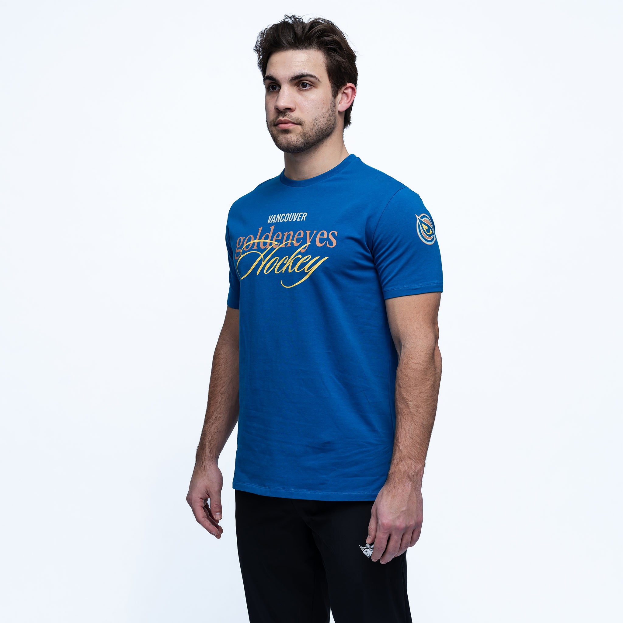 Adult Vancouver Goldeneyes Royalty Flow Sideline T-Shirt - T-Shirt in XS
