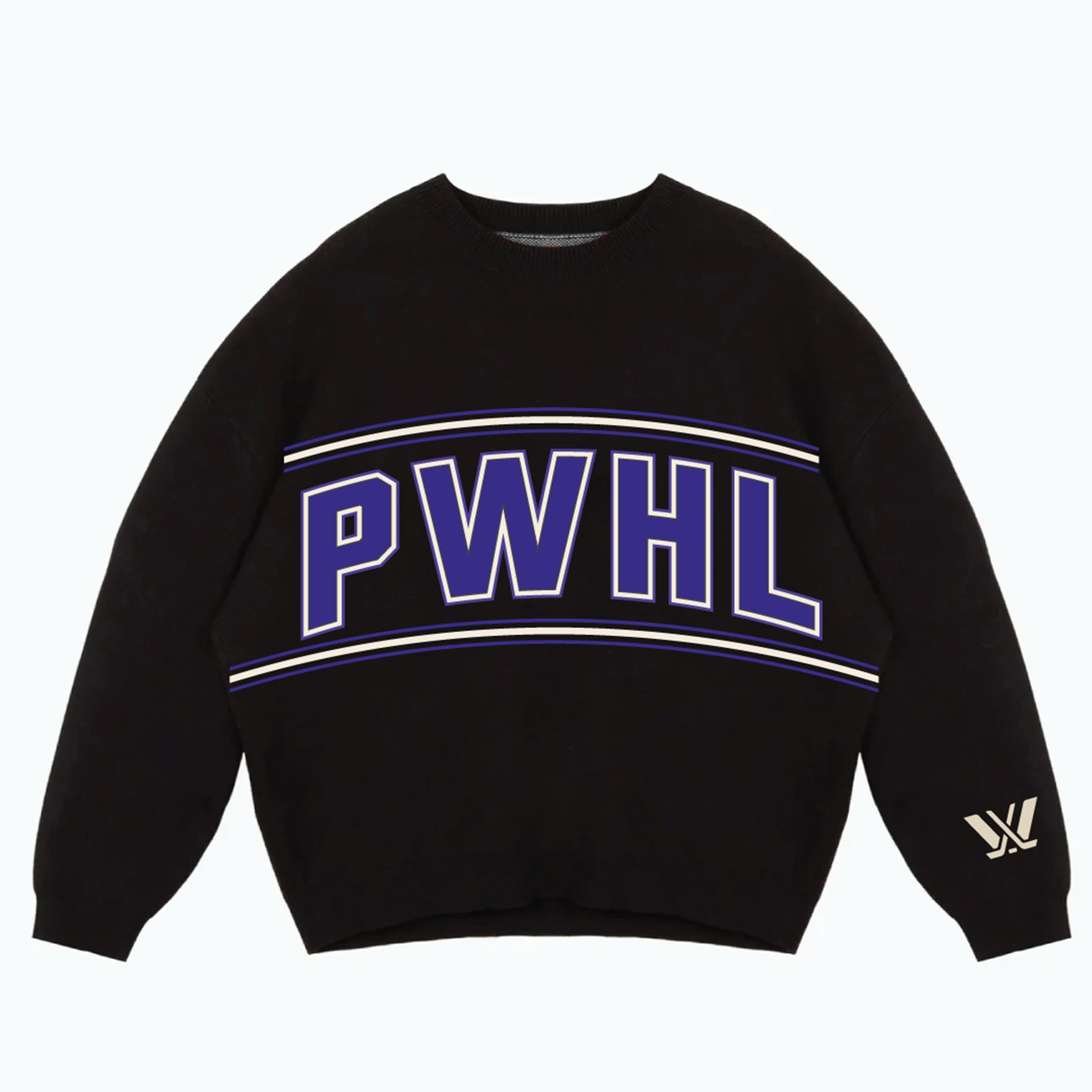 Adult PWHL Peace Collective Heavyweight Knit Sweater - Sweater in Black