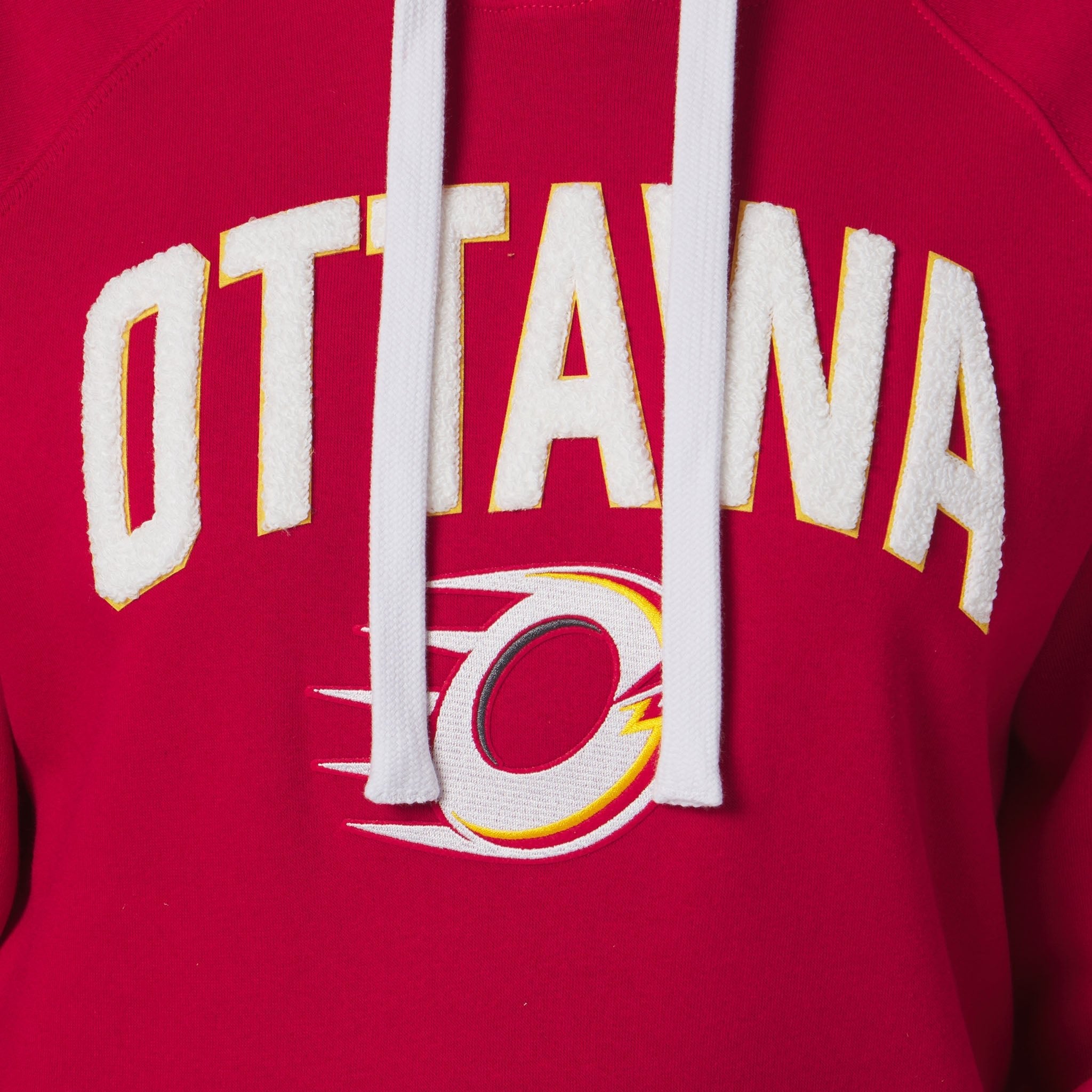 Adult Ottawa Charge Sportiqe Chenille Olsen Hoodie - Hoodie in Red