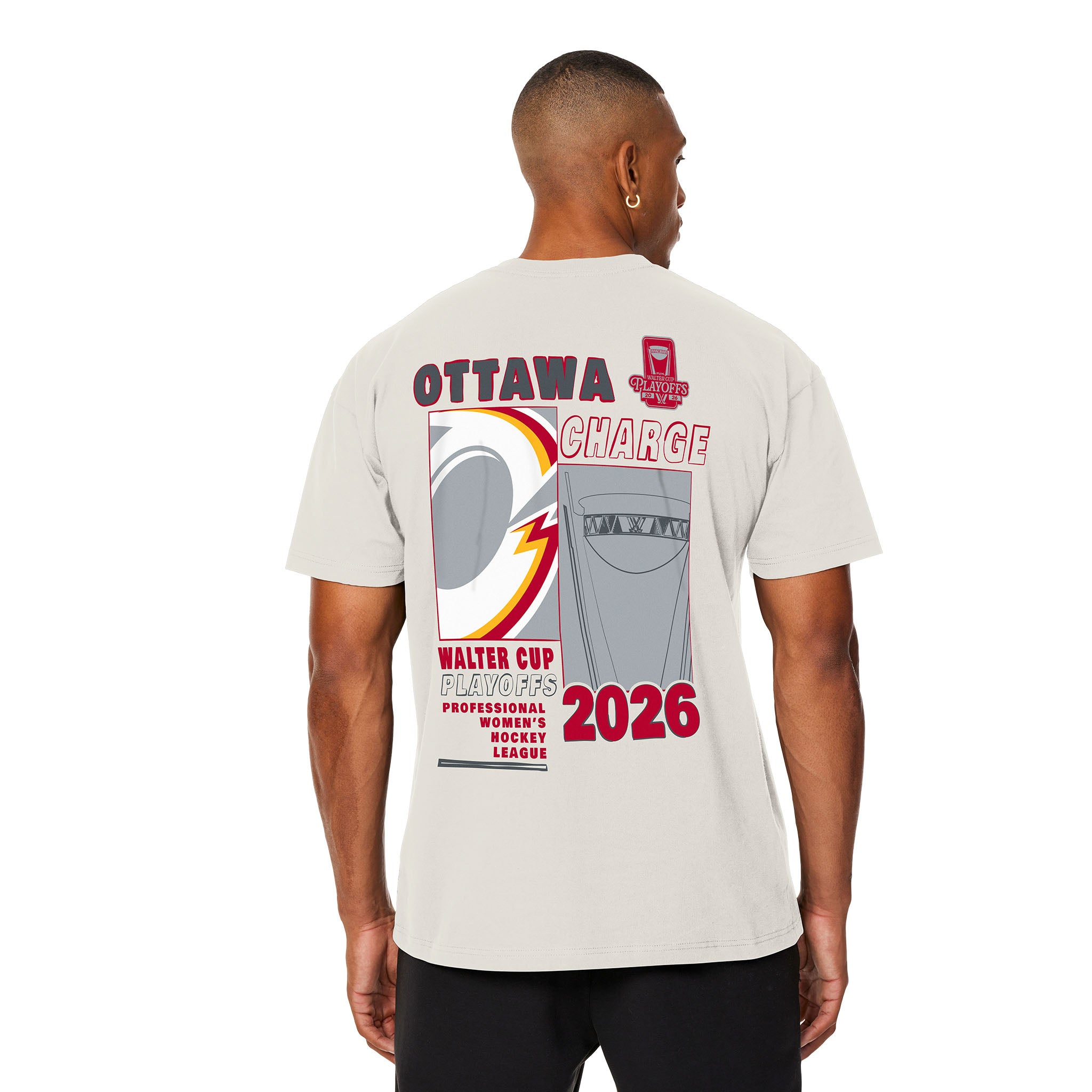 Adult Ottawa Charge Stadium Essentials Playoffs Fragments 2026 Urban T-Shirt - T-Shirt in S