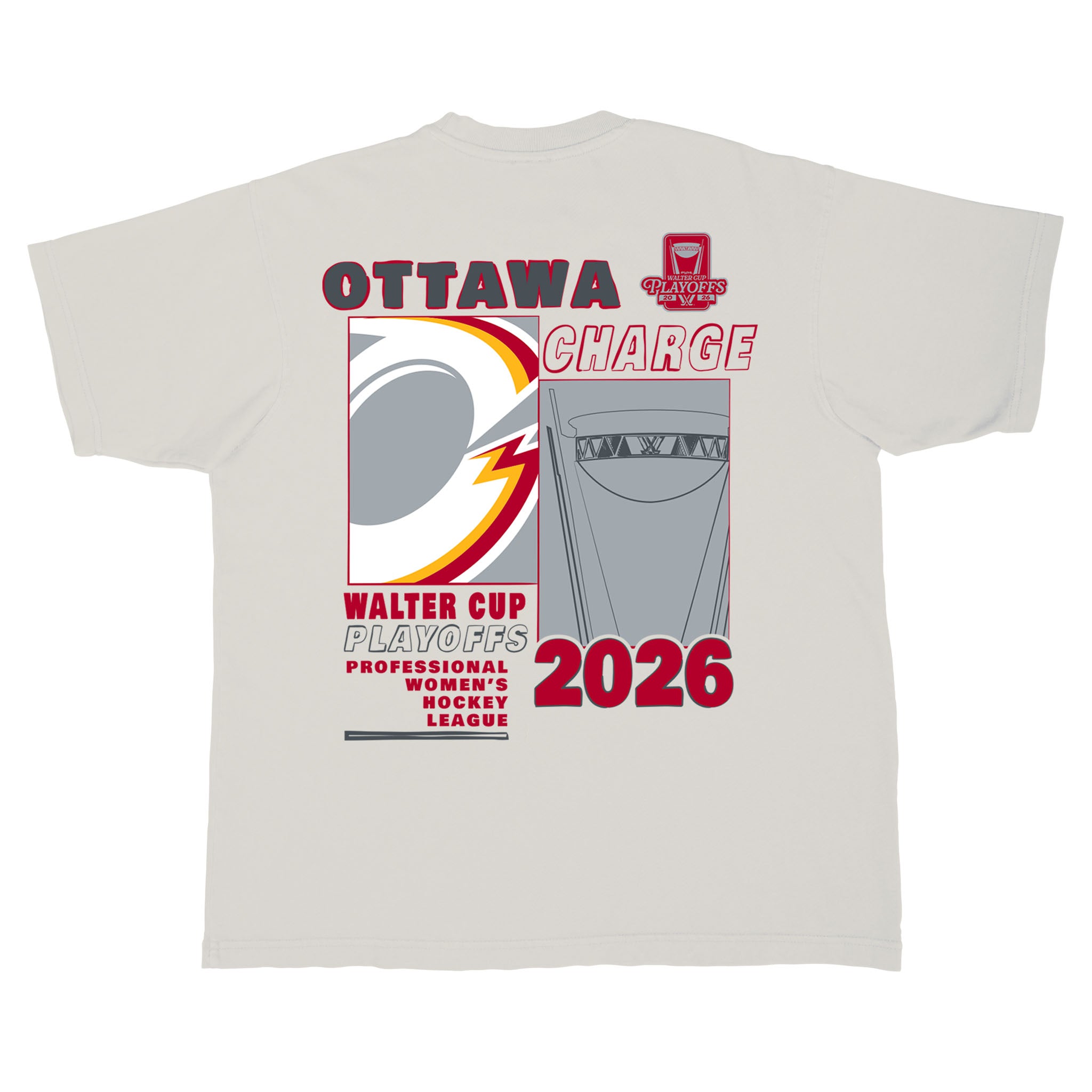 Adult Ottawa Charge Stadium Essentials Playoffs Fragments 2026 Urban T-Shirt - T-Shirt in S