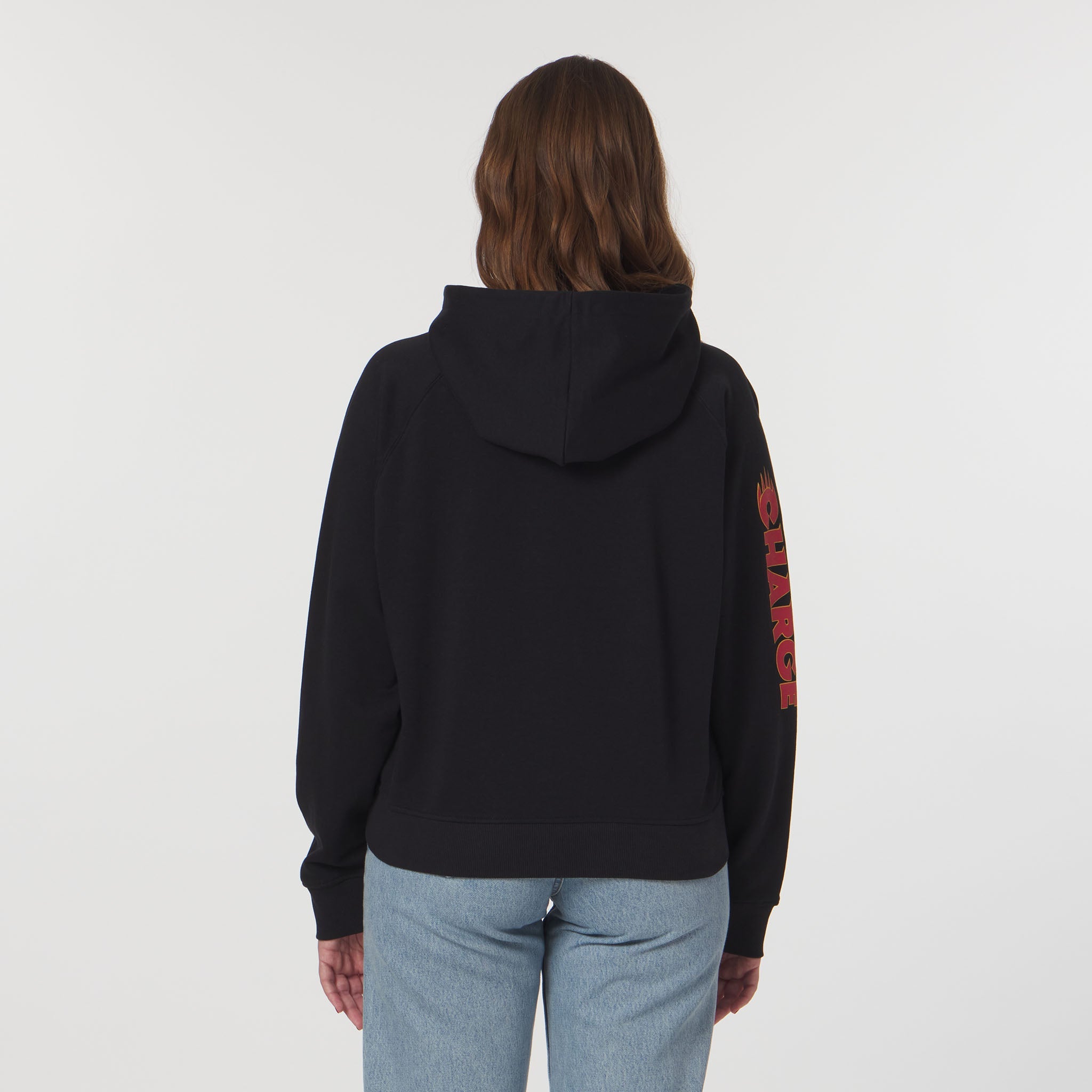 Women's Ottawa Charge Sportiqe Suede Logo Ella Hoodie - Hoodie in Black