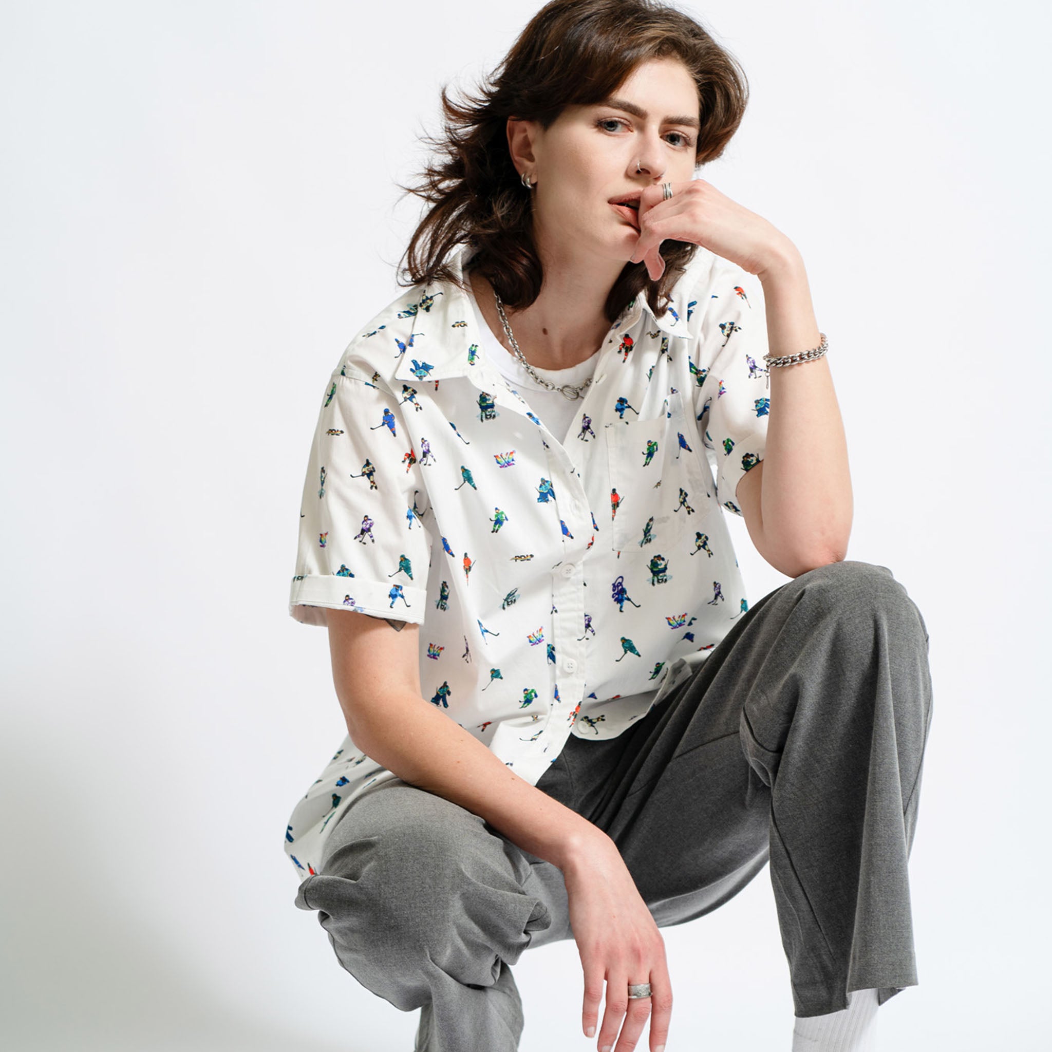 Adult PWHL Pride PDL Pattern Club Shirt - Club Shirt in S