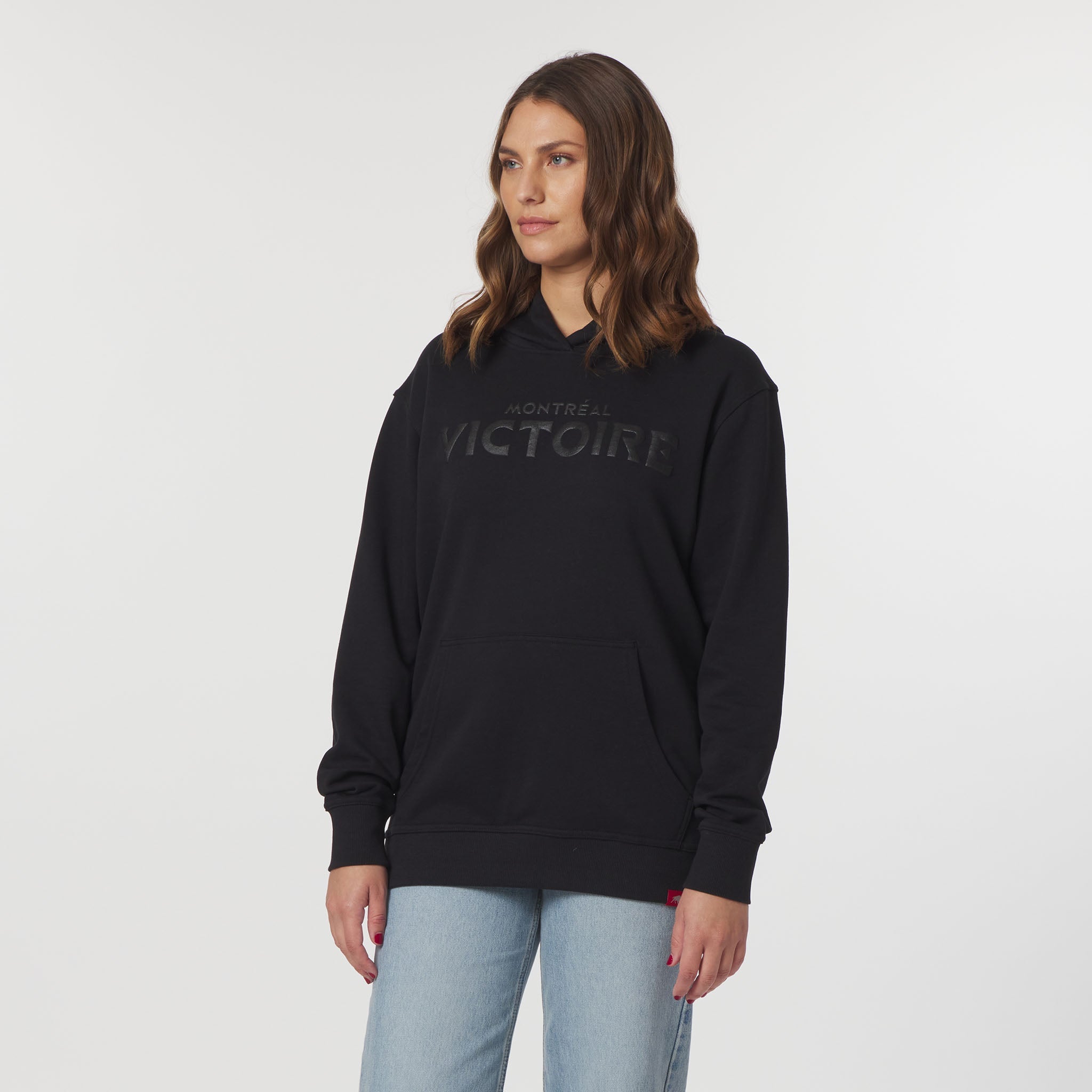 Adult Montreal Victoire Sportiqe Puff Ink Logo Drake Hoodie - Hoodie in Black