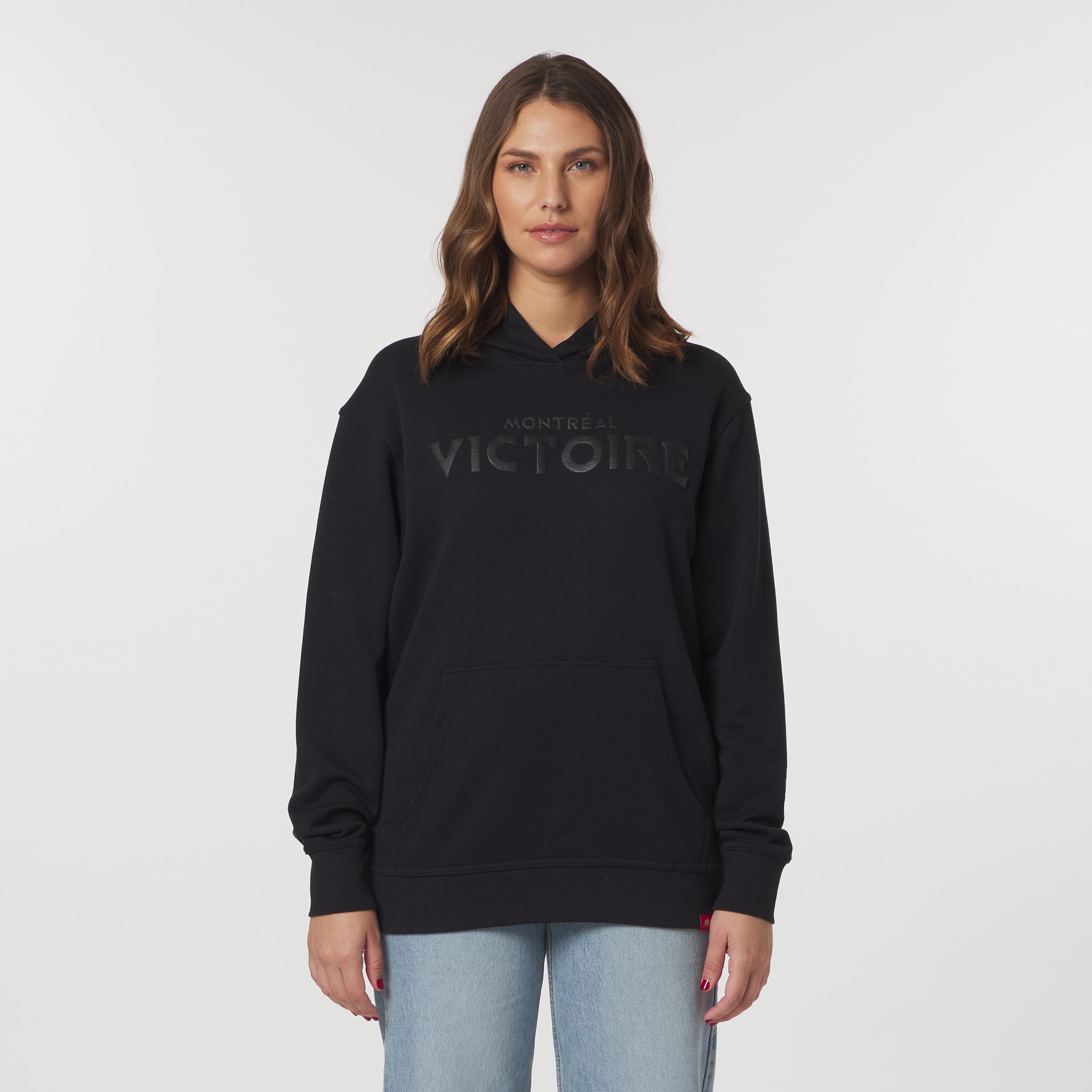 Adult Montreal Victoire Sportiqe Puff Ink Logo Drake Hoodie - Hoodie in Black