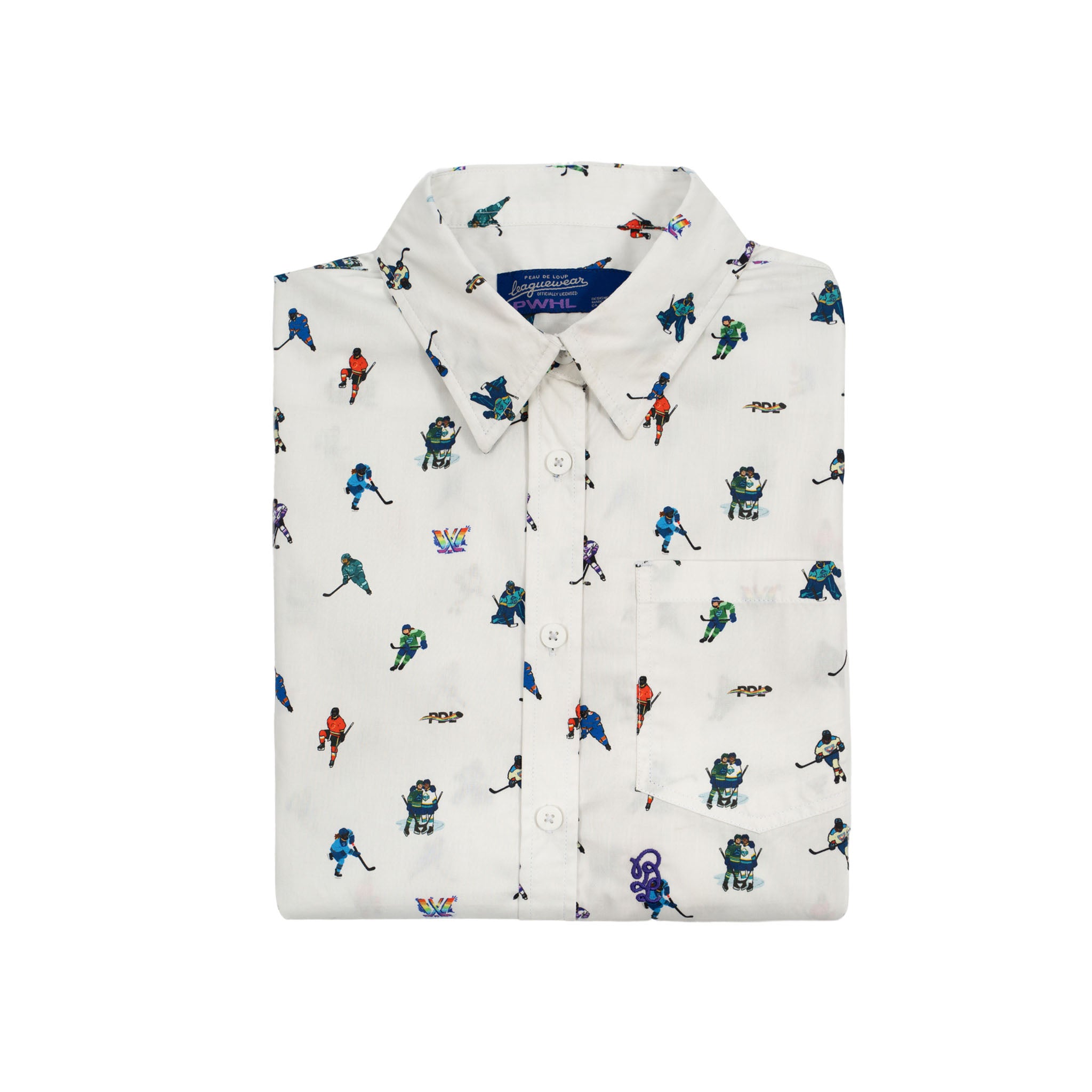 Adult PWHL Pride PDL Pattern Club Shirt - Club Shirt in S