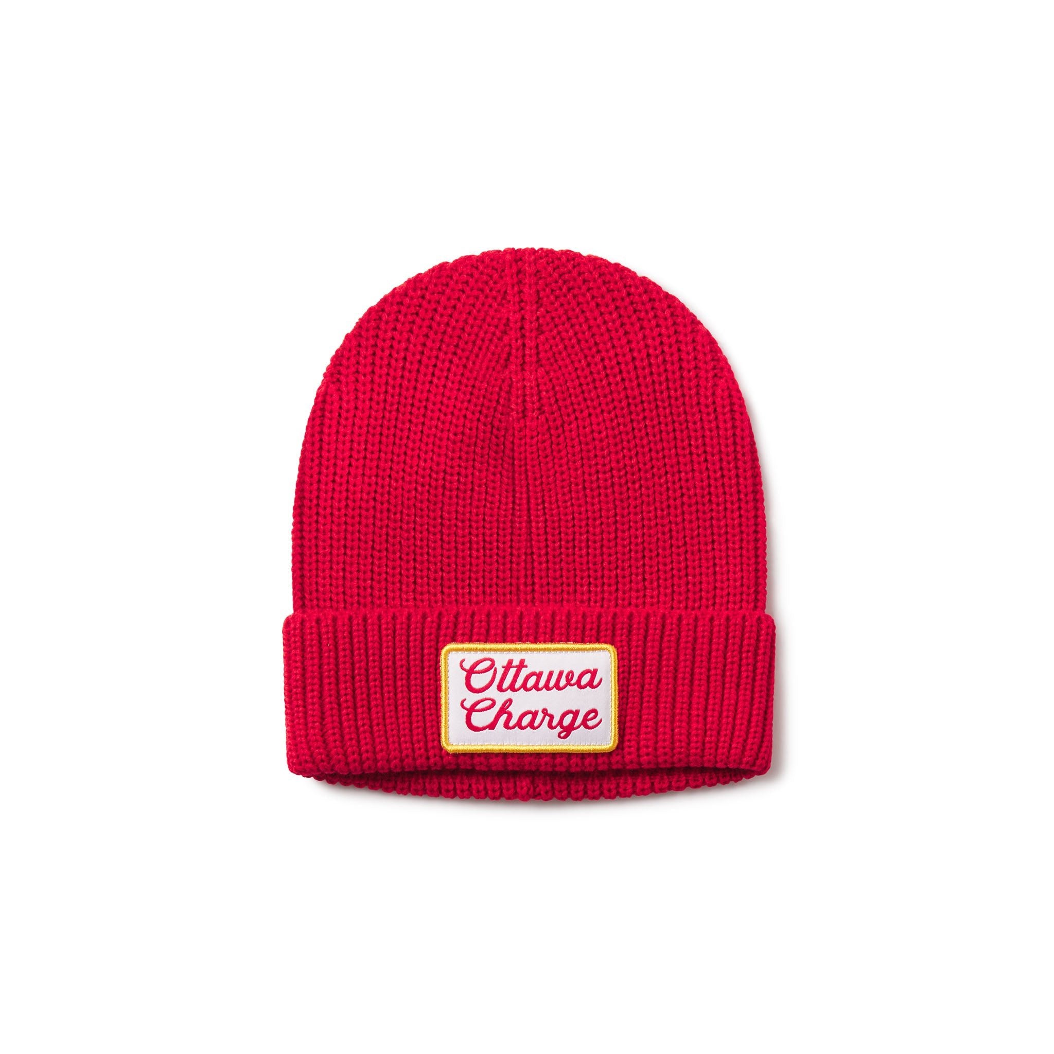 Adult Ottawa Charge Sportiqe Cache Beanie - Hat in Red