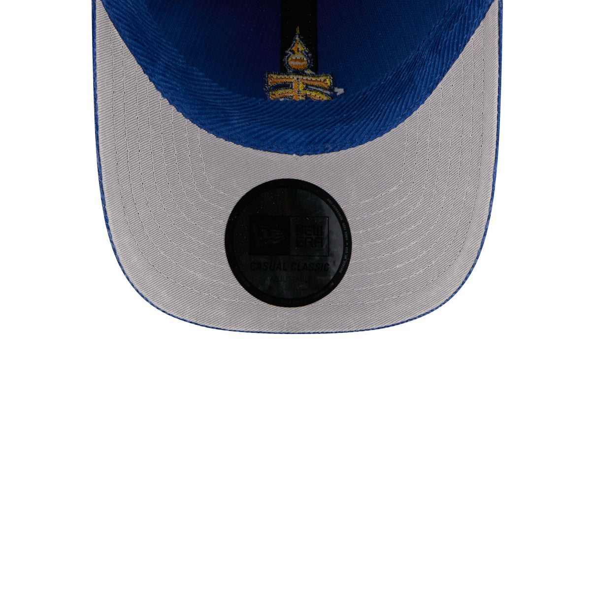Blue Corduroy Embroidered Toronto Sceptres Logo Hat Under Brim Gray With Sticker