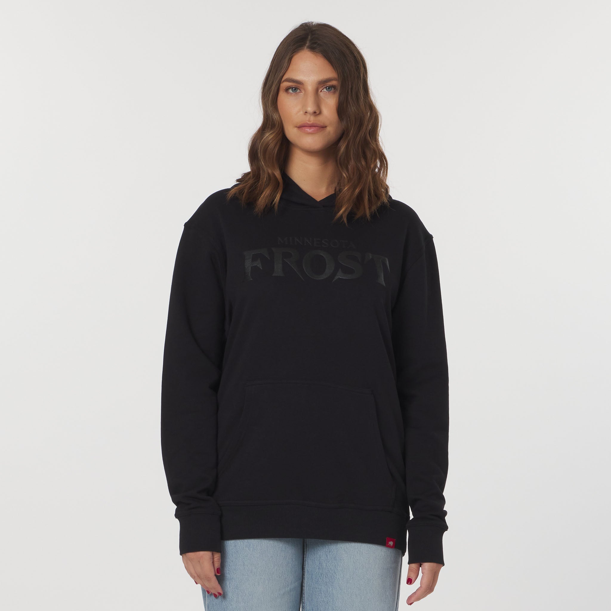 Adult Minnesota Frost Sportiqe Puff Ink Logo Drake Hoodie - Hoodie in Black