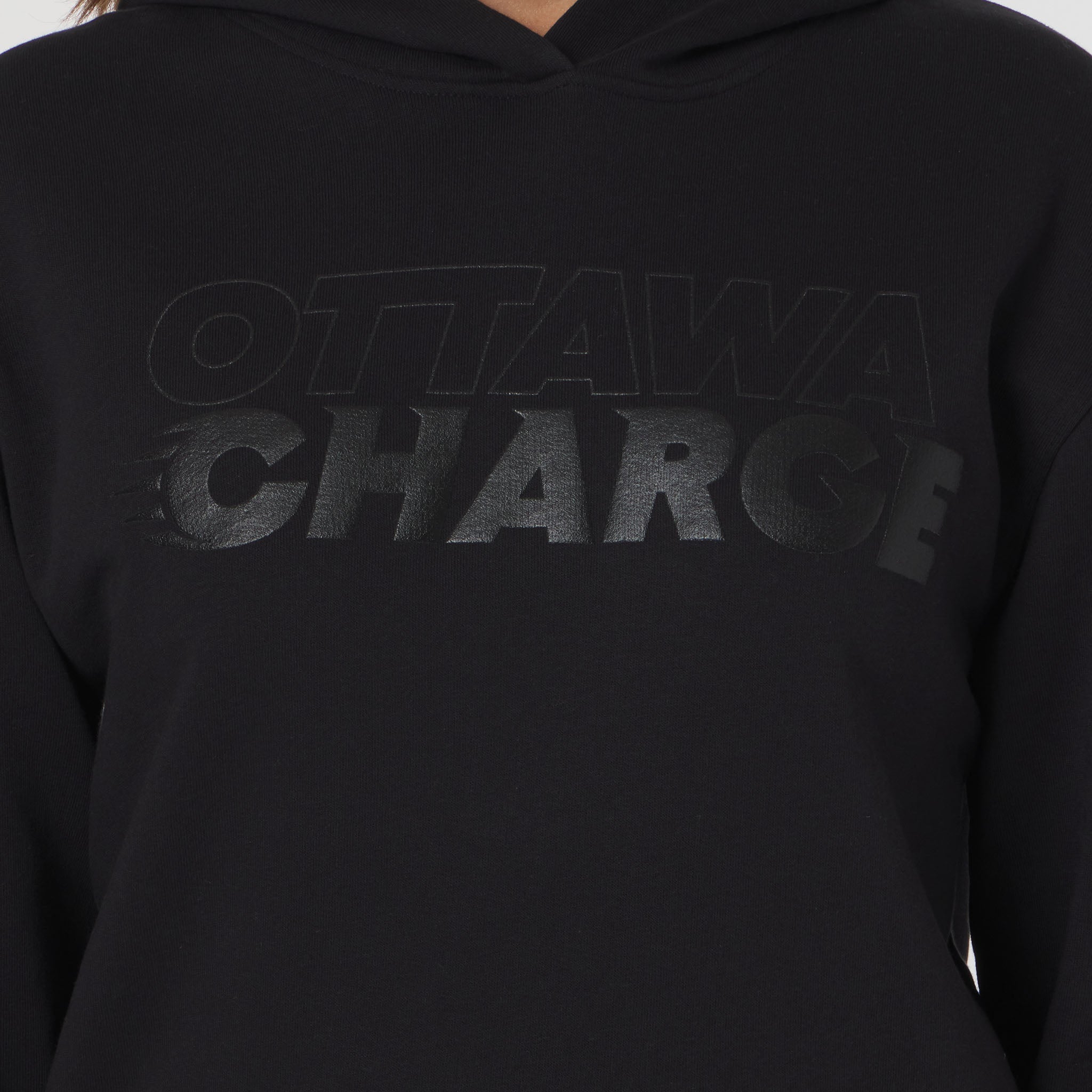 Adult Ottawa Charge Sportiqe Puff Ink Logo Drake Hoodie - Hoodie in Black