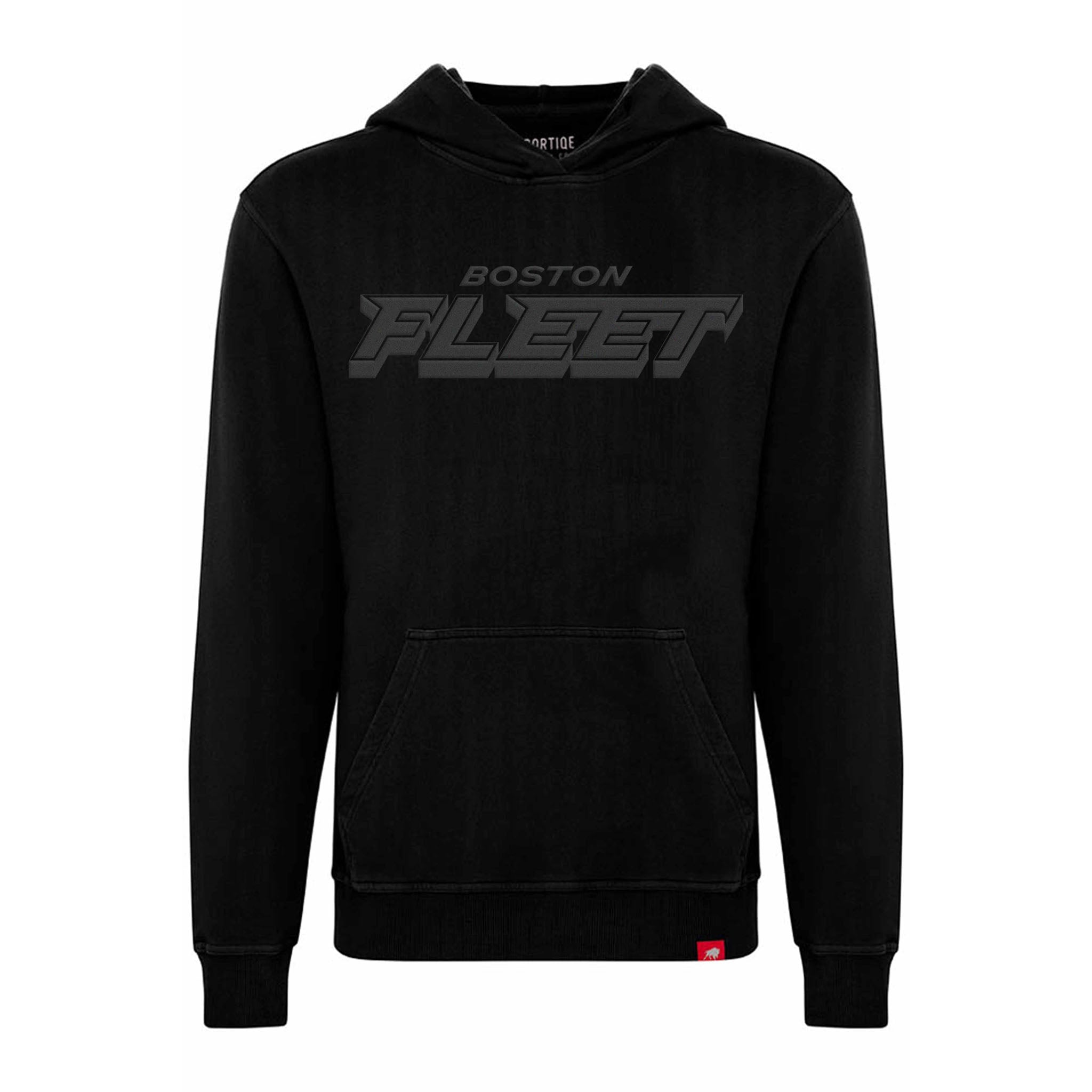 Adult Boston Fleet Sportiqe Puff Ink Logo Drake Hoodie - Hoodie in Black