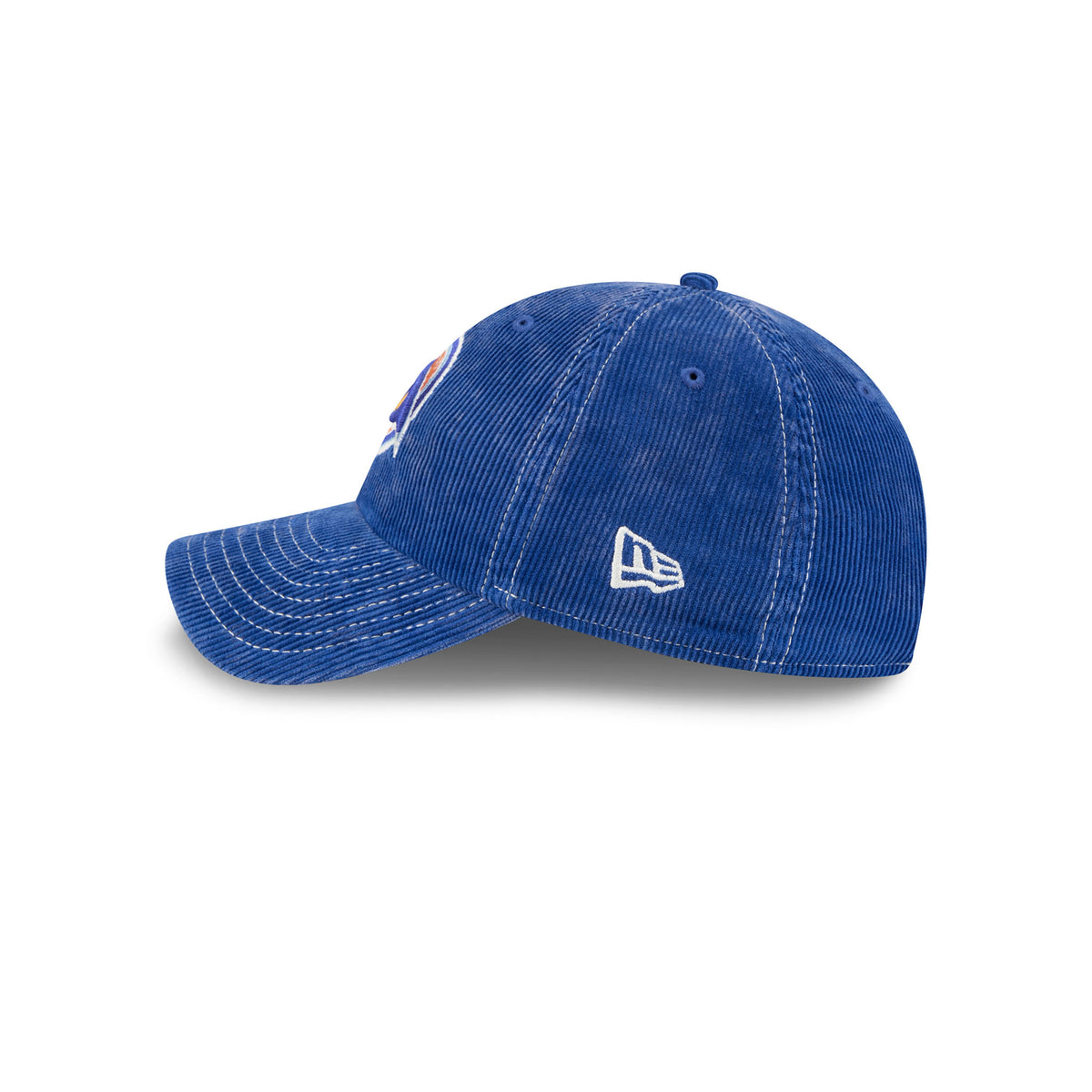 Blue Corduroy Embroidered Vancouver Goldeneyes Logo Hat Left Side with New Era Logo