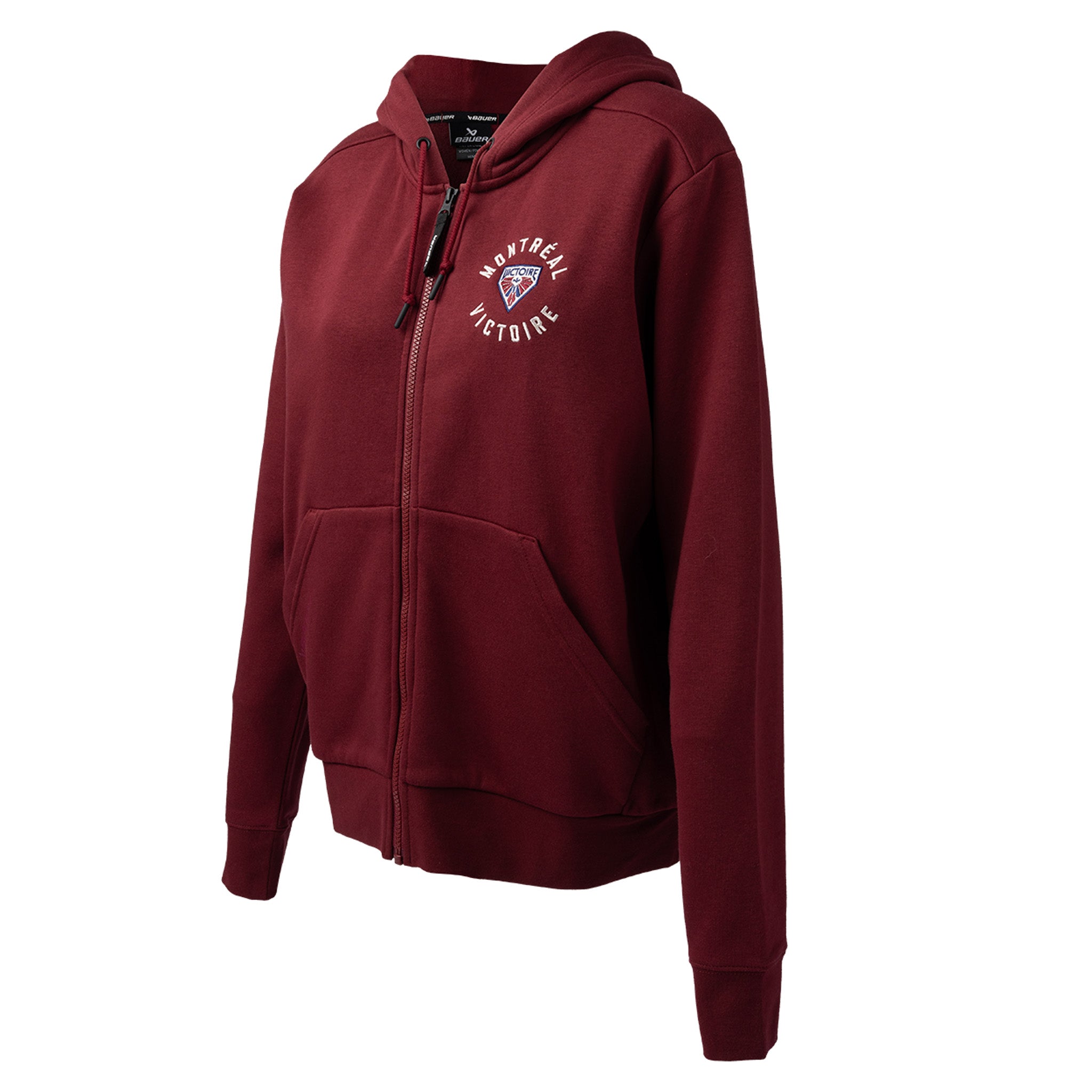 Women's Montreal Victoire Bauer FZ Ultimate II Hoodie - Hoodie in Maroon