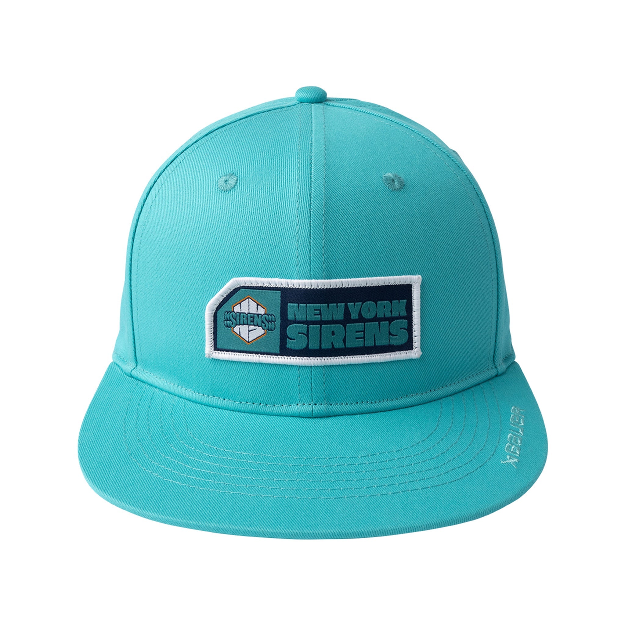 Adult New York Sirens Bauer Flat Brim Snapback Hat - Hat in Teal