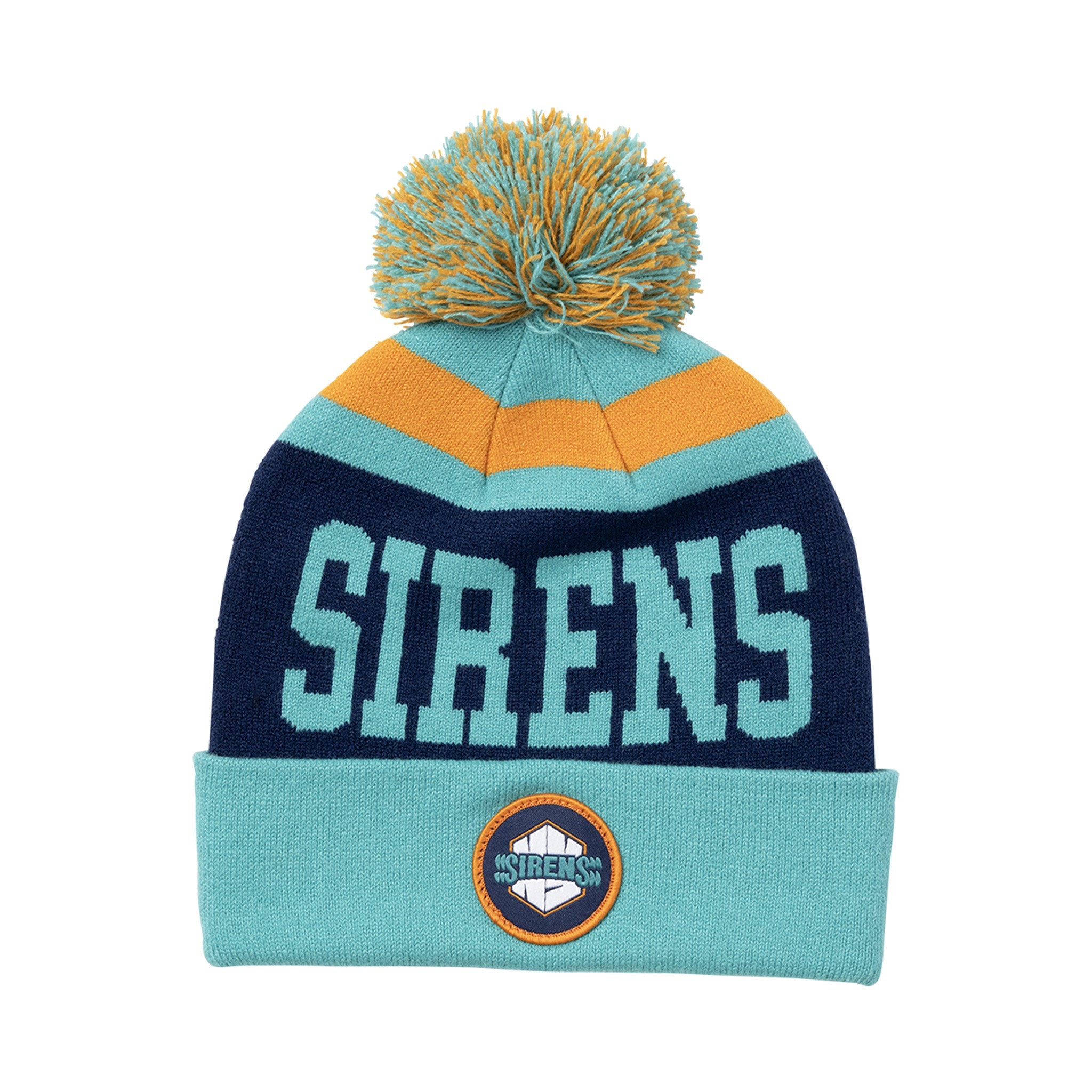 Adult New York Sirens Bauer Knit Pom II - Hat in Teal