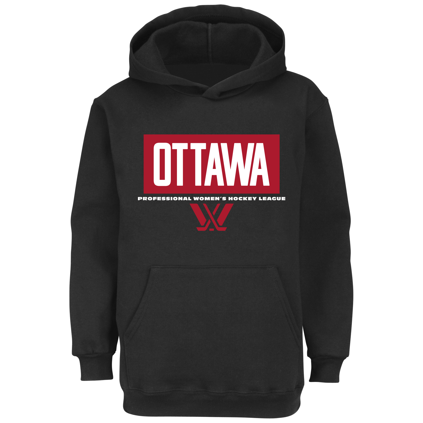 Ottawa Block Youth Hoodie - Hoodie in Black