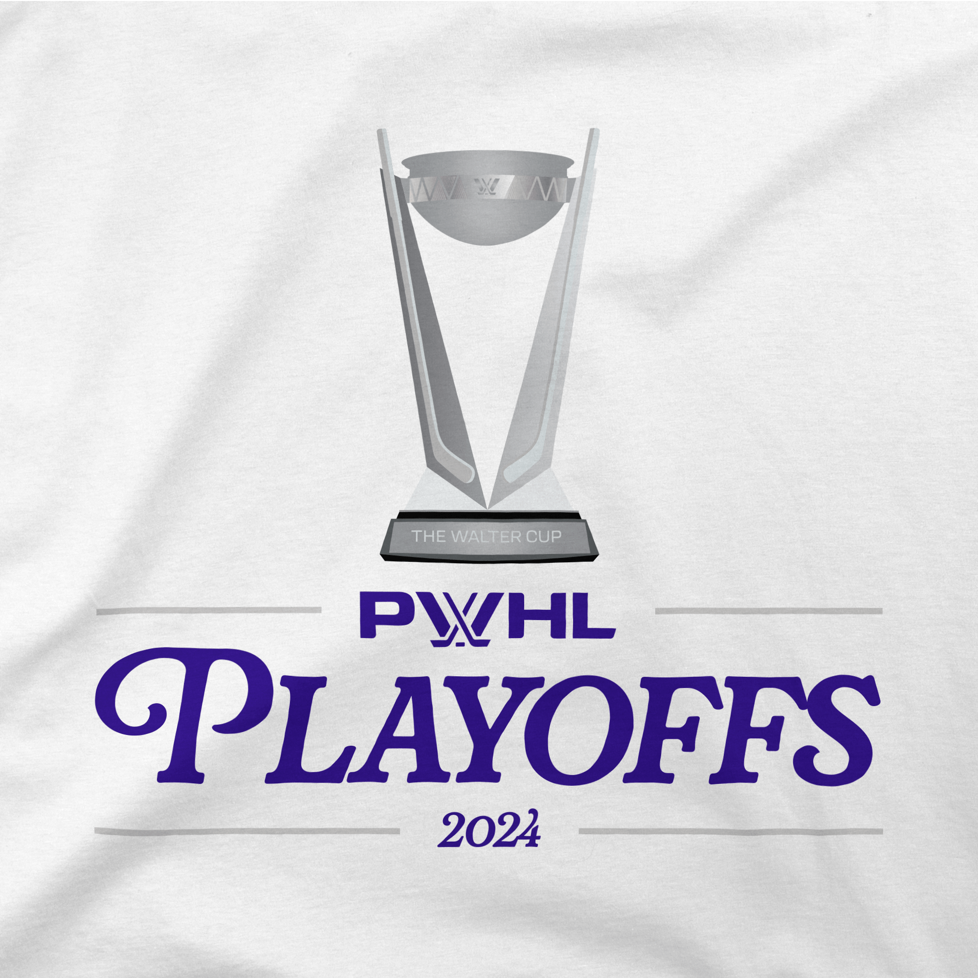 PWHL Playoffs Trophy T-Shirt - T-Shirt in White