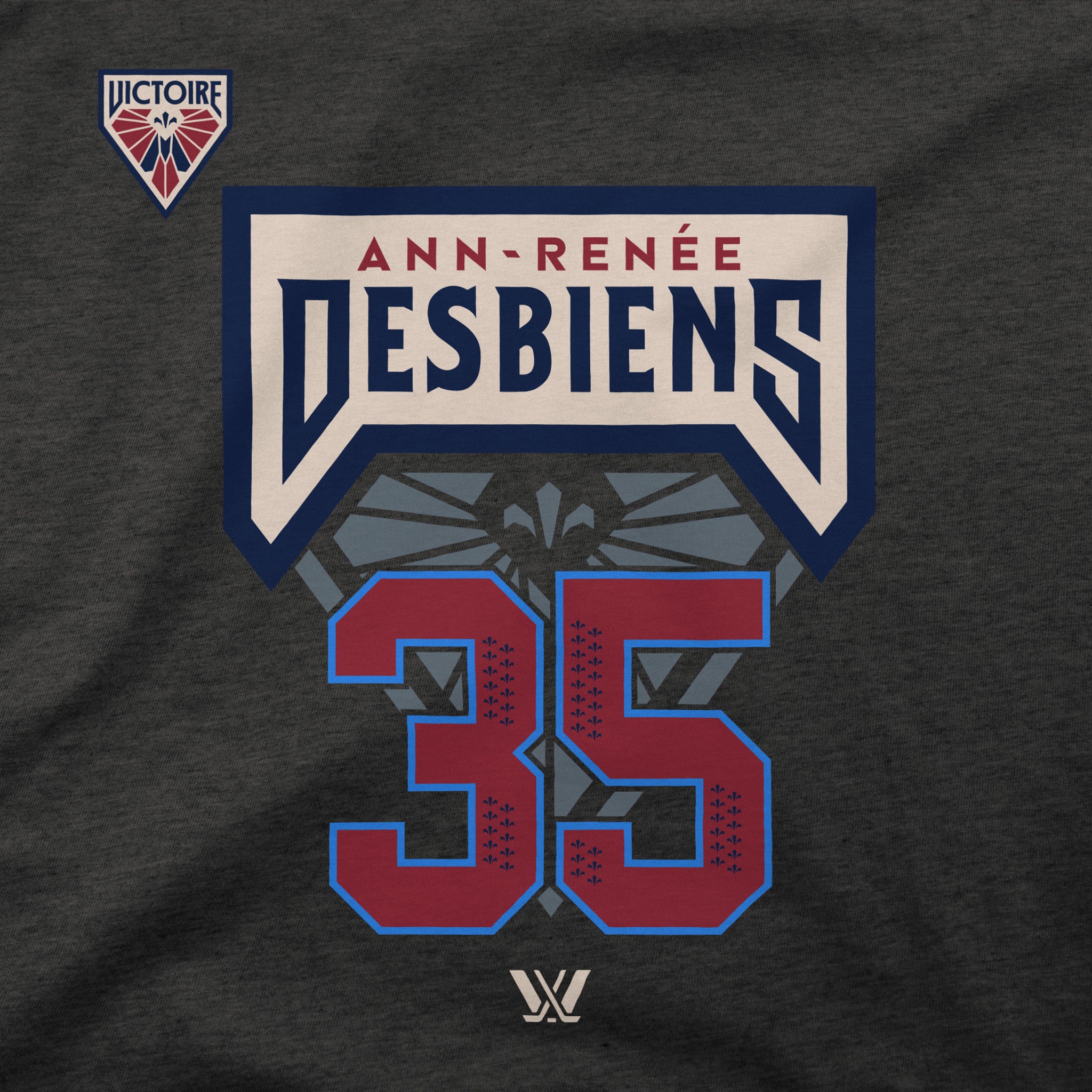 Adult Montreal Victoire Stadium Essentials Ann-Renee Desbiens #35 Hoodie