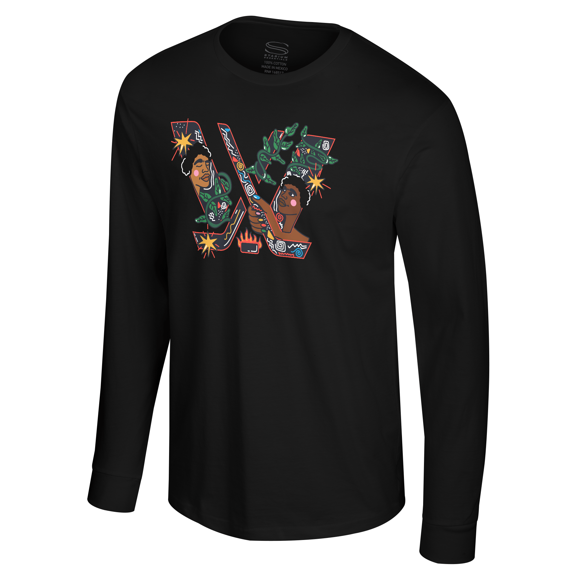 PWHL x Kezna Dalz Black History Month Adult Long Sleeve T-Shirt - Long Sleeve T-Shirt in S