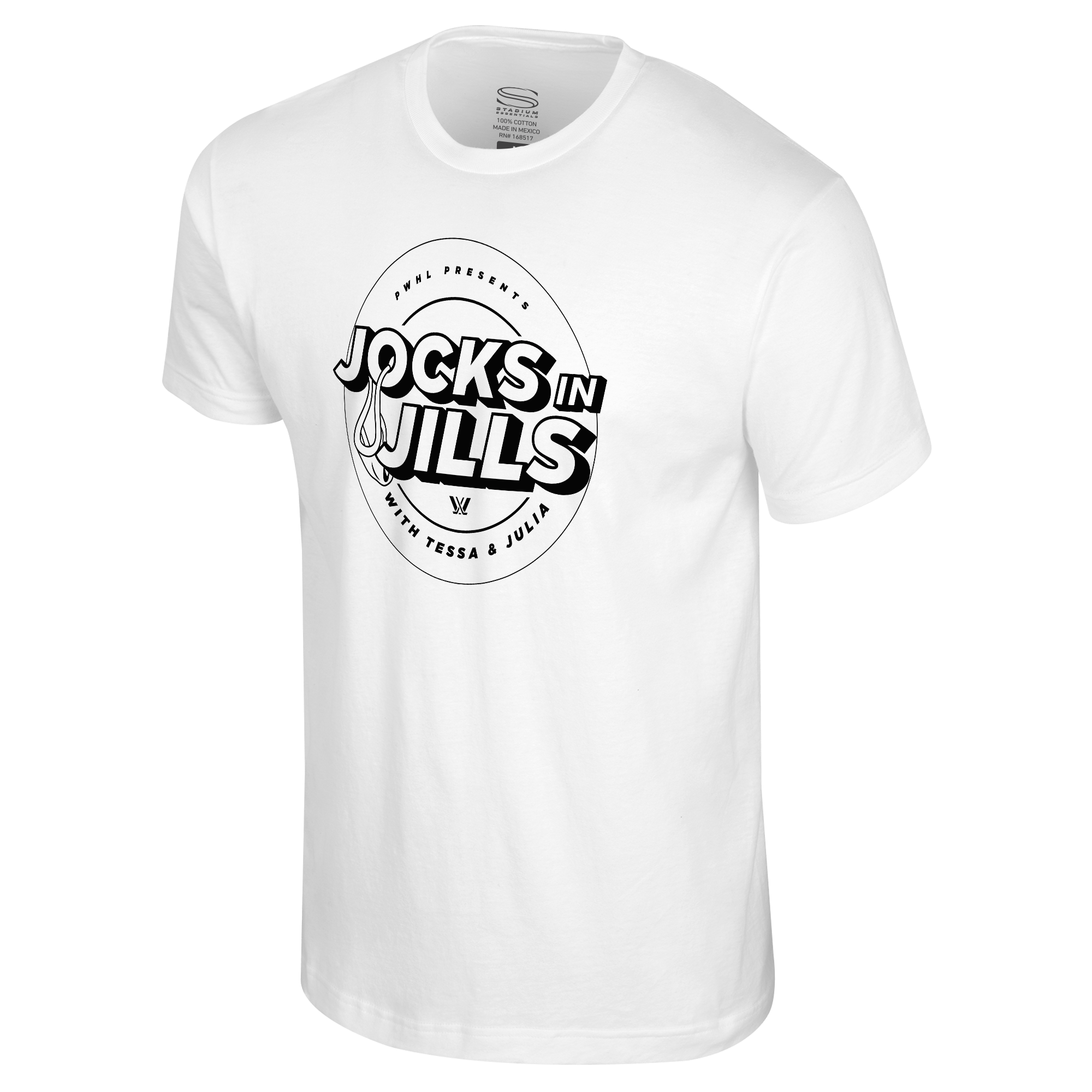 Jocks in Jills Adult Stadium Essentials Origins Monochromatic T-Shirt - T-shirt in White