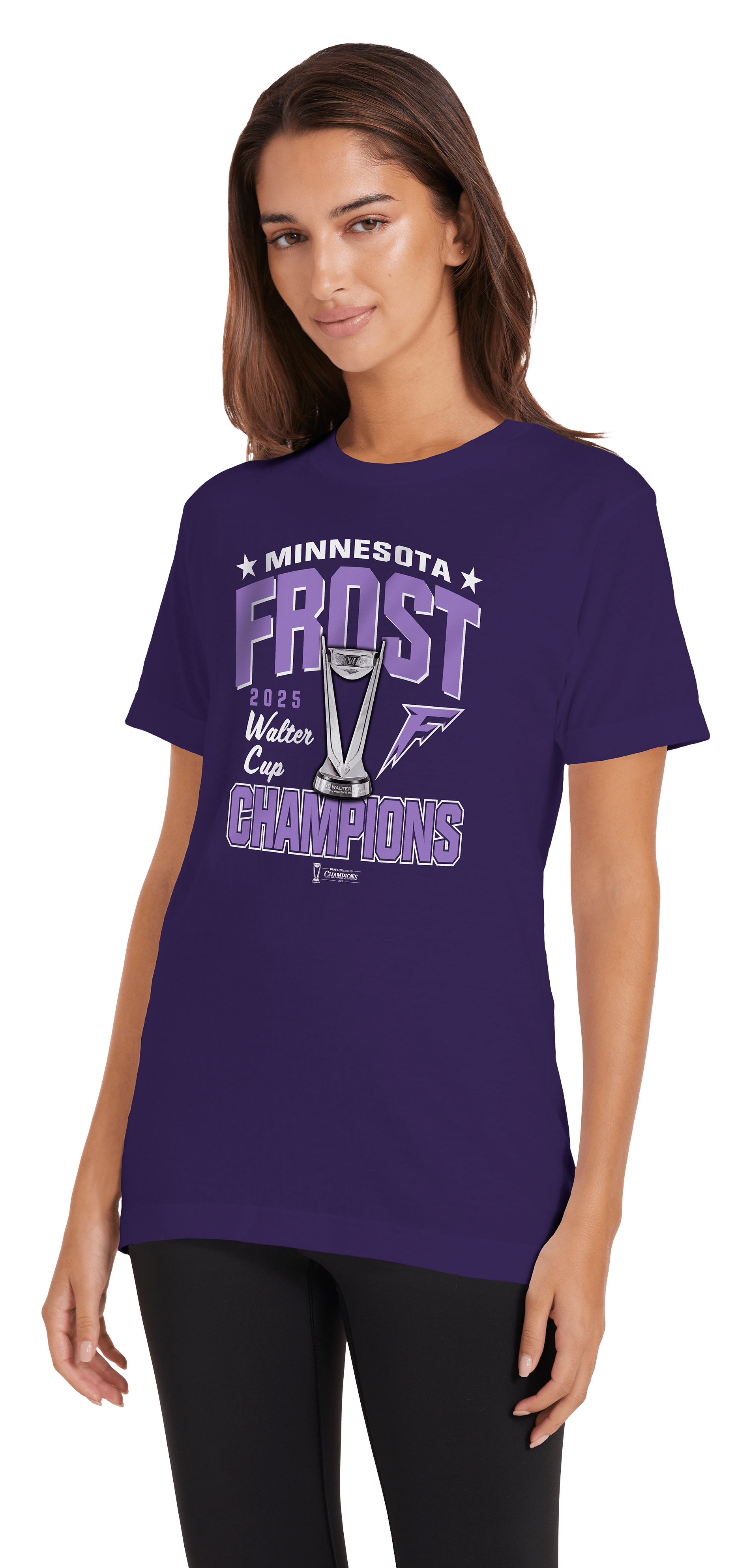 Minnesota Frost Adult Stadium Essentials Championship After Hours 25 T-Shirt - T-shirt in Purple