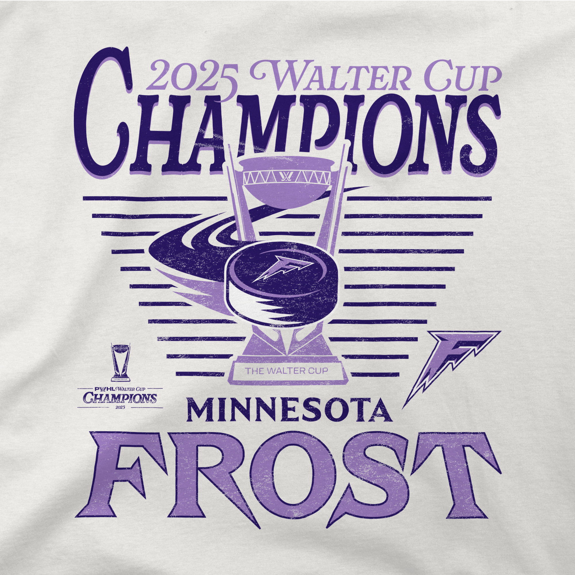 Minnesota Frost Adult Stadium Essentials Championship Upwards 25 Crew - Crewneck in Oatmeal Heather