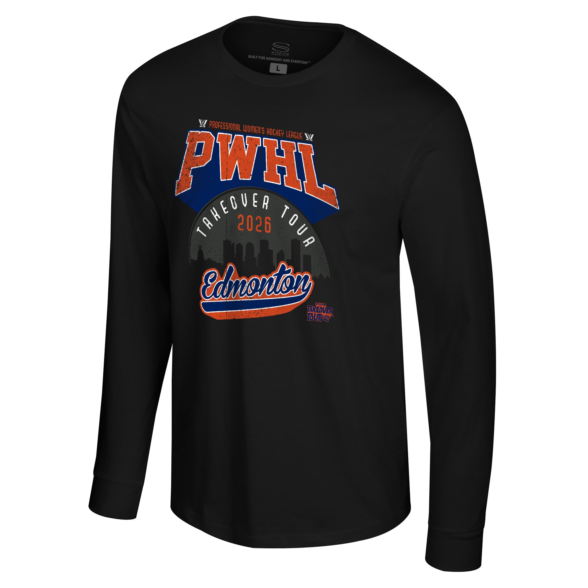 T-shirt à manches longues Miles Ahead La Grande Tournée LPHF à Edmonton pour adultes Stadium Essentials