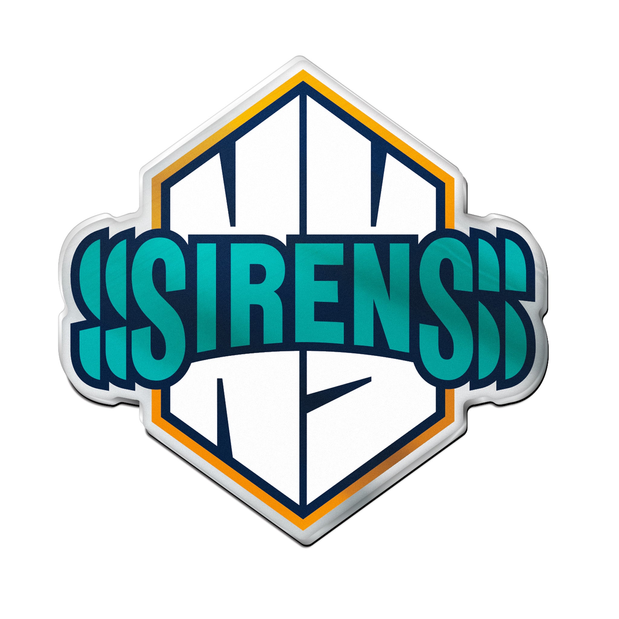 New York Sirens Auto Emblem - Auto Emblem in