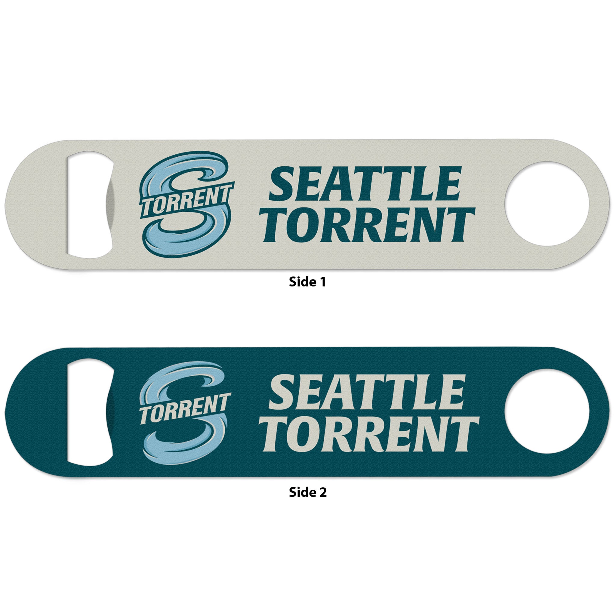 Seattle Torrent 2 Sided Metal Bottle Opener - Bottle Opener in