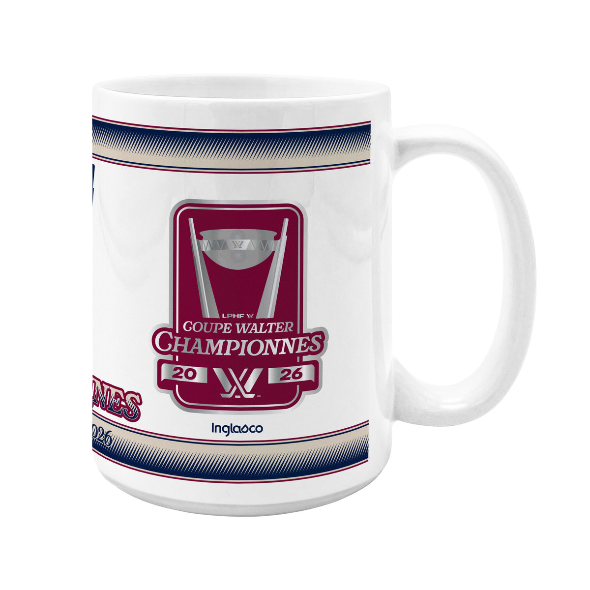 Montreal Victoire 2026 15 OZ Sublimated Coffee Mug - Walter Cup Champs - Drinkware in