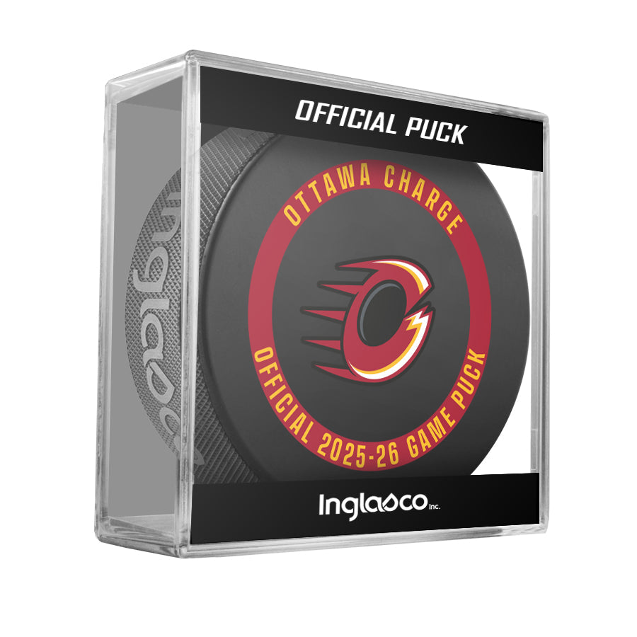 Ottawa Charge Officially Licensed 2025-2026 Game Puck Design In Cube