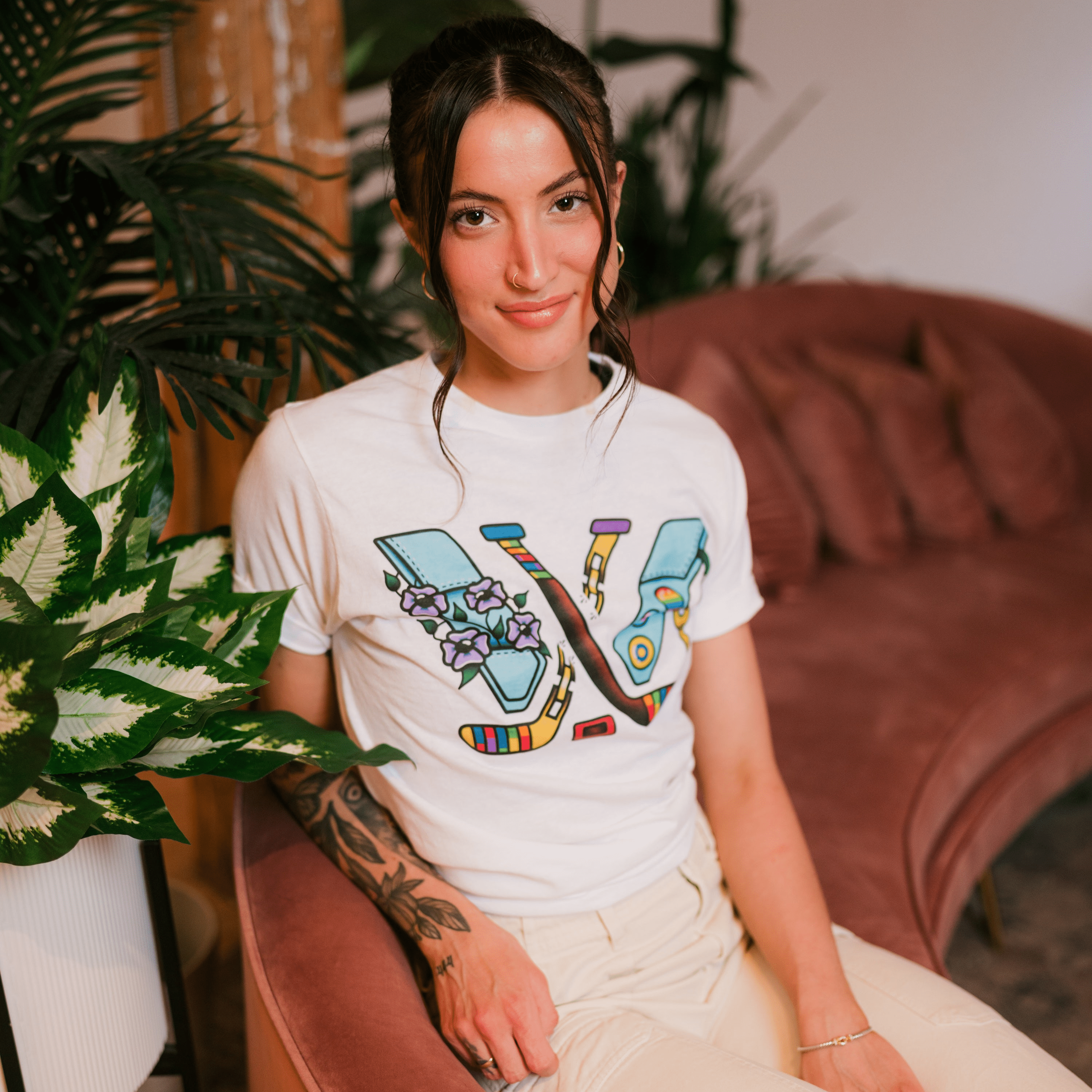 PWHL x ELI Adult Pride T-Shirt - T-Shirt in White