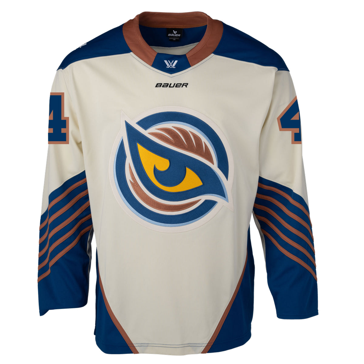 Adult Caroline Harvey #4 Vancouver Goldeneyes Bauer Replica Away Jersey - Jersey in S