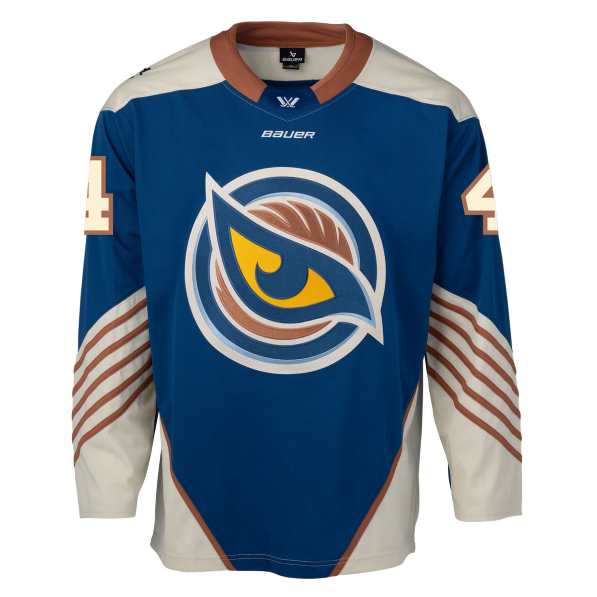 Youth Caroline Harvey #4 Vancouver Goldeneyes Bauer Replica Home Jersey - Jersey in S/M
