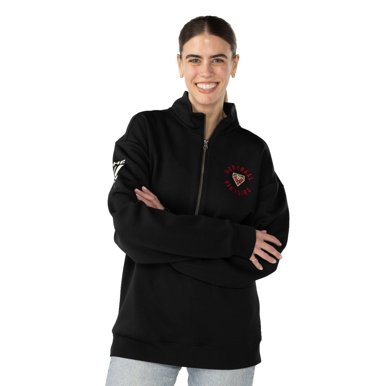 Montreal Victoire Adult Bauer Envoy Half Zip - Half Zip in S