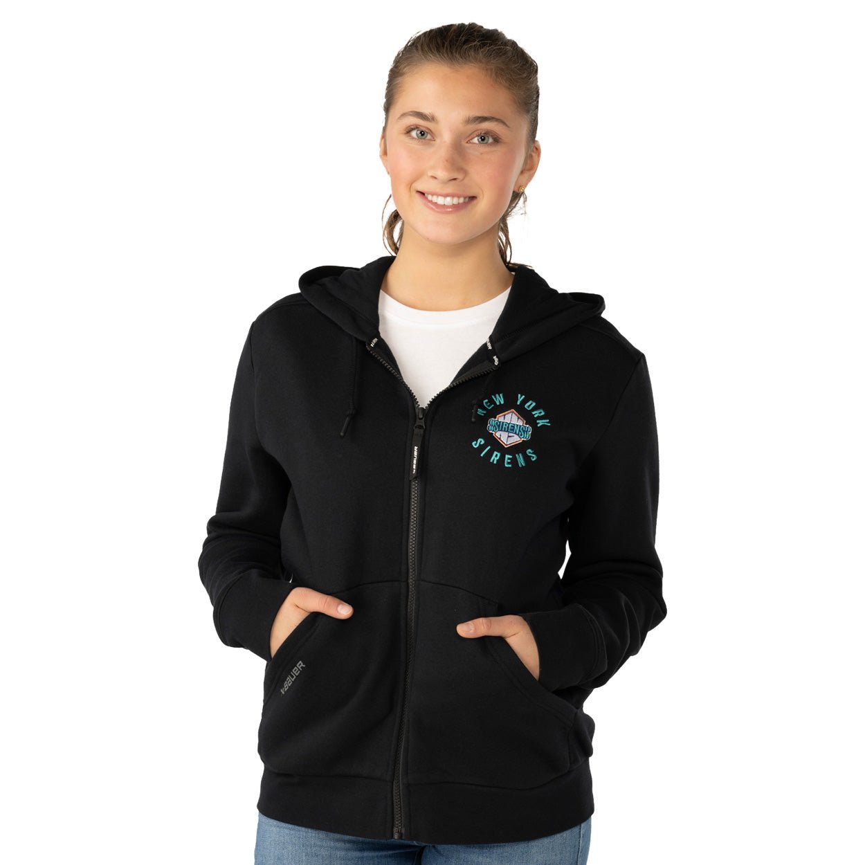 New York Sirens Women's Bauer Full Zip Ultimate Hoodie - Hoodie in XS