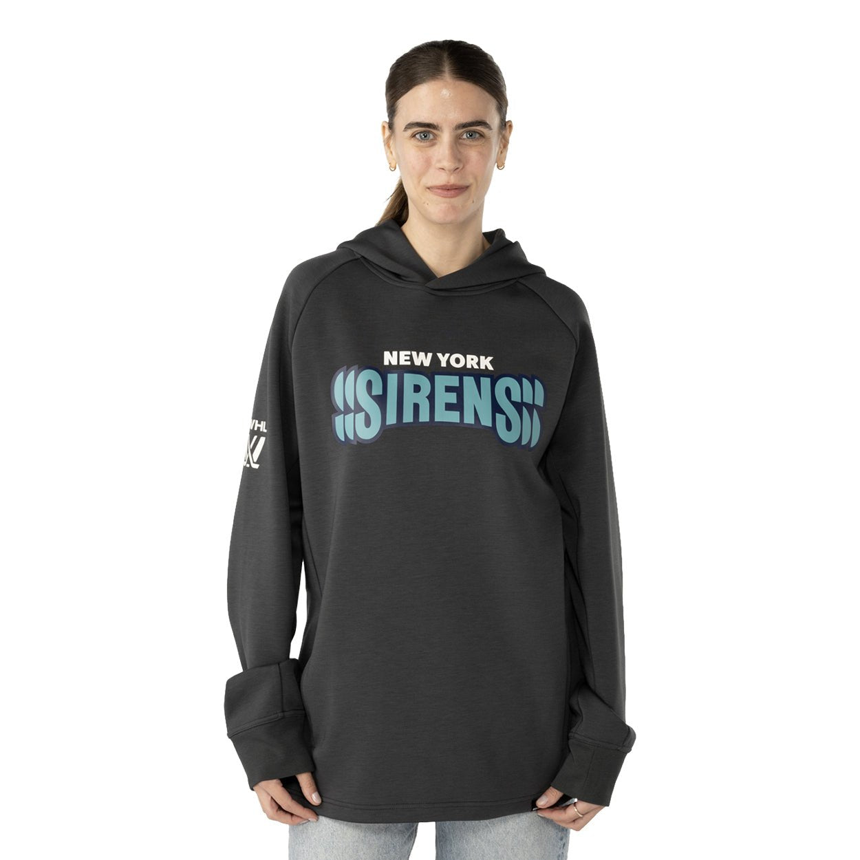 New York Sirens Frost Adult Bauer Pullover Hoodie - Hoodie in S