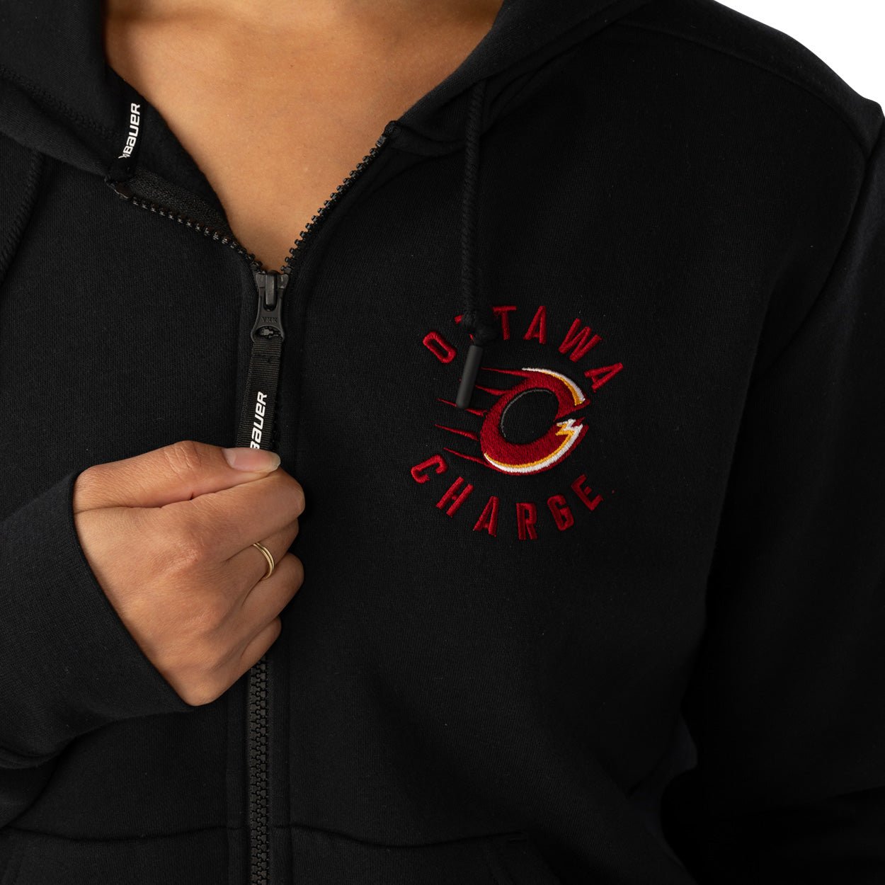 Ottawa Charge Women's Bauer Full Zip Ultimate Hoodie - Hoodie in XS
