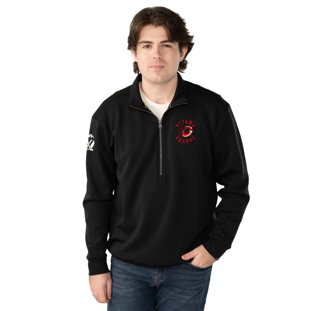 Ottawa Charge Adult Bauer Envoy Half Zip - Half Zip in S