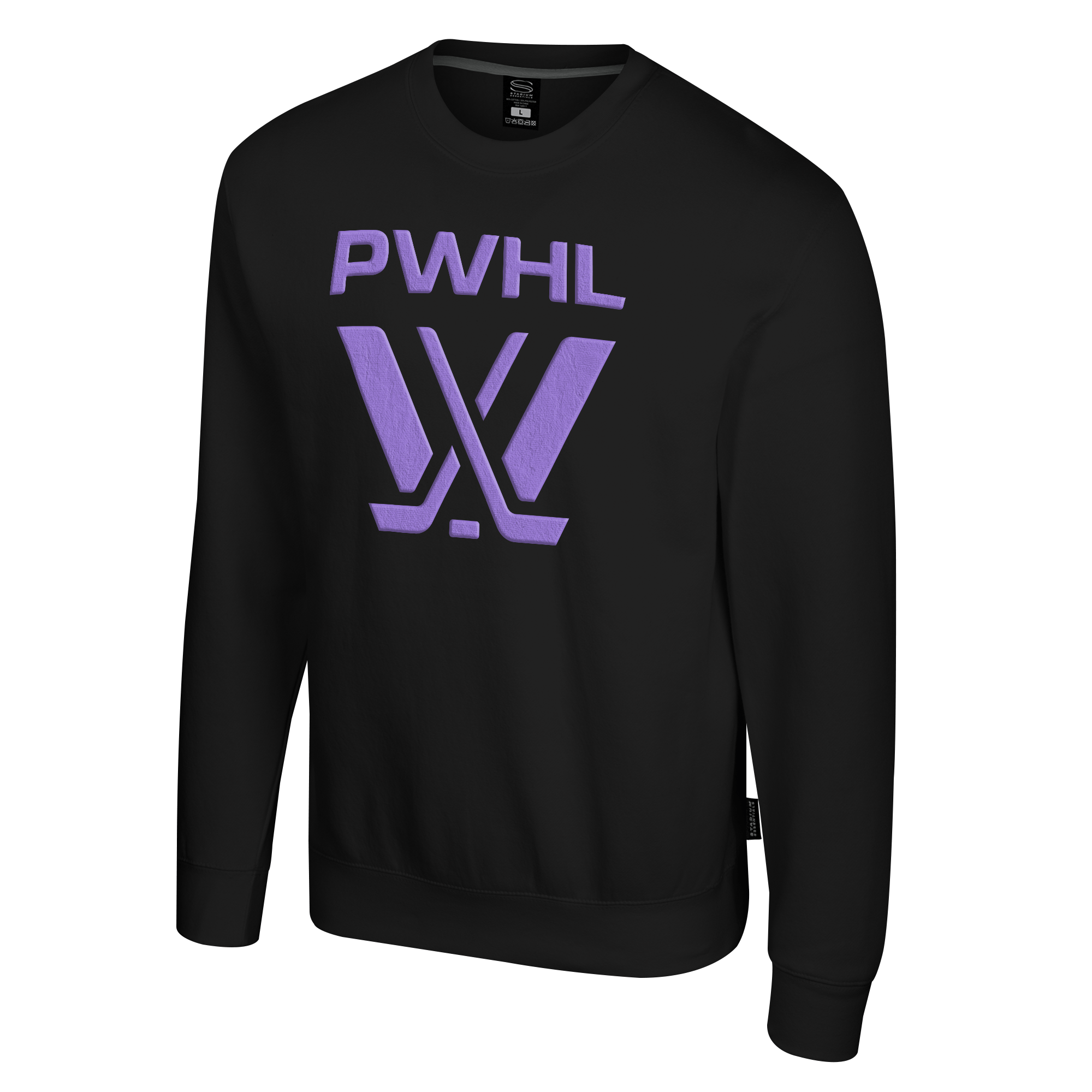 PWHL Adult Stadium Essentials Club Level Crew - Crewneck in Black