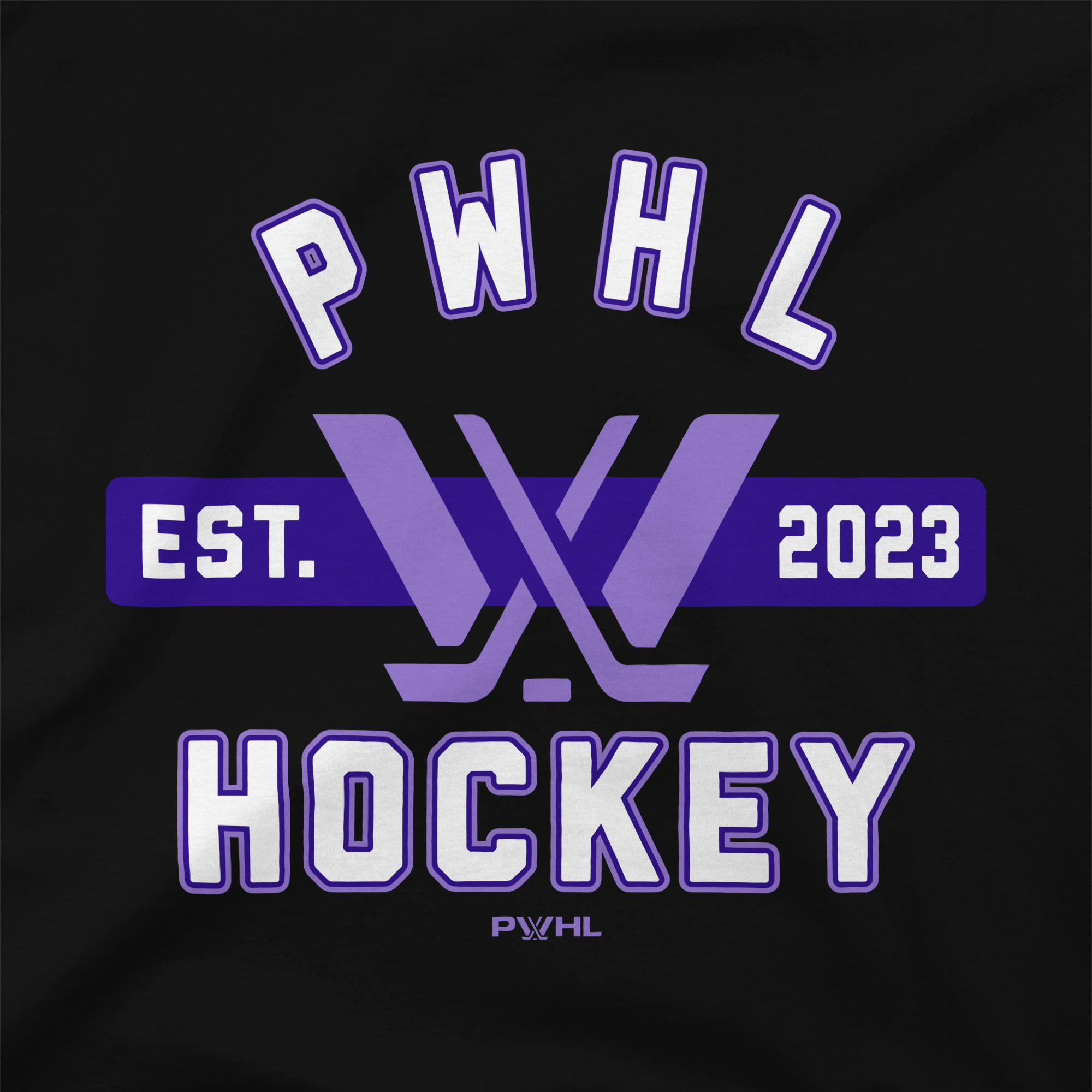 PWHL Adult Stadium Essentials Issue Long Sleeve T-Shirt - Long Sleeve T-Shirt in Black