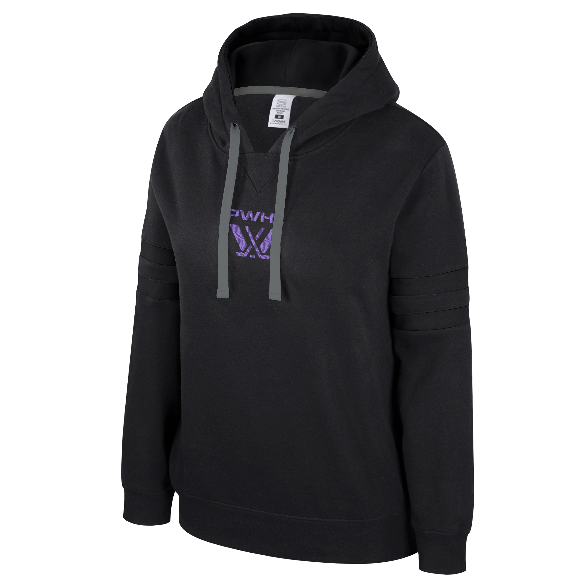 PWHL Adult Stadium Essentials Road Game 2 Embroidered Hoodie - Hoodie in Black