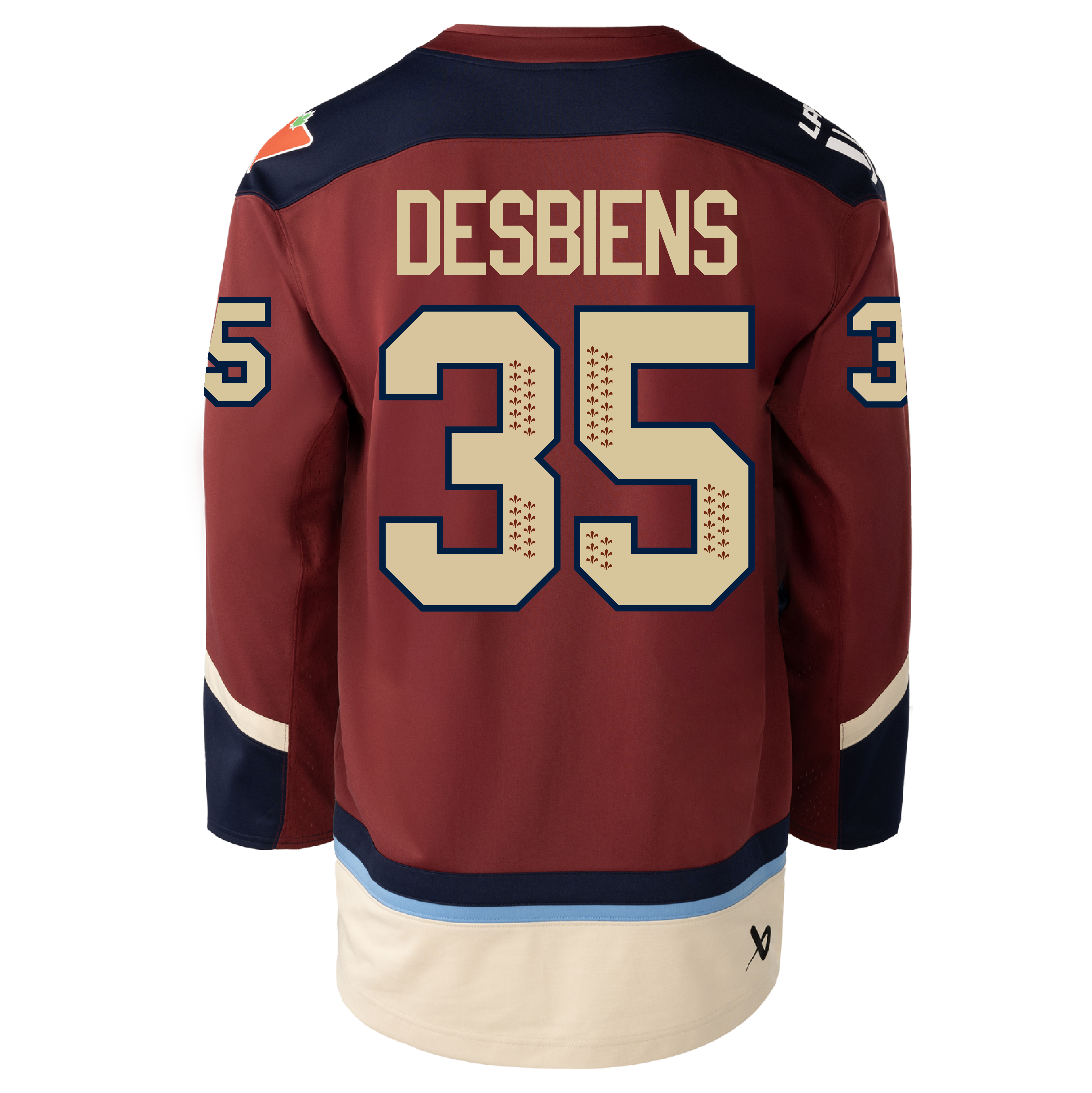 Ann - Renee Desbiens Montreal Victoire Adult Bauer Replica Home Jersey - Jersey in Maroon