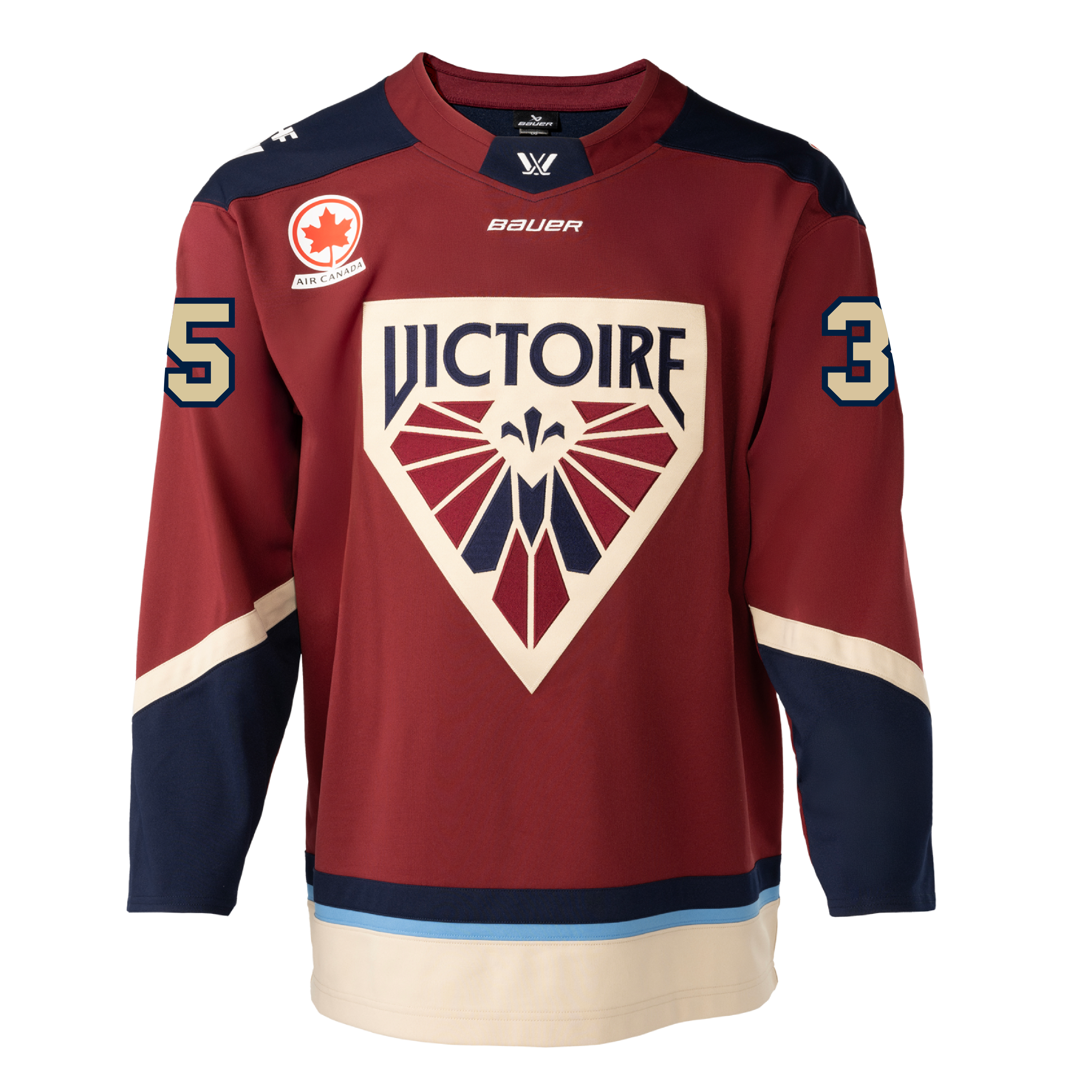 Ann - Renee Desbiens Montreal Victoire Adult Bauer Replica Home Jersey - Jersey in Maroon