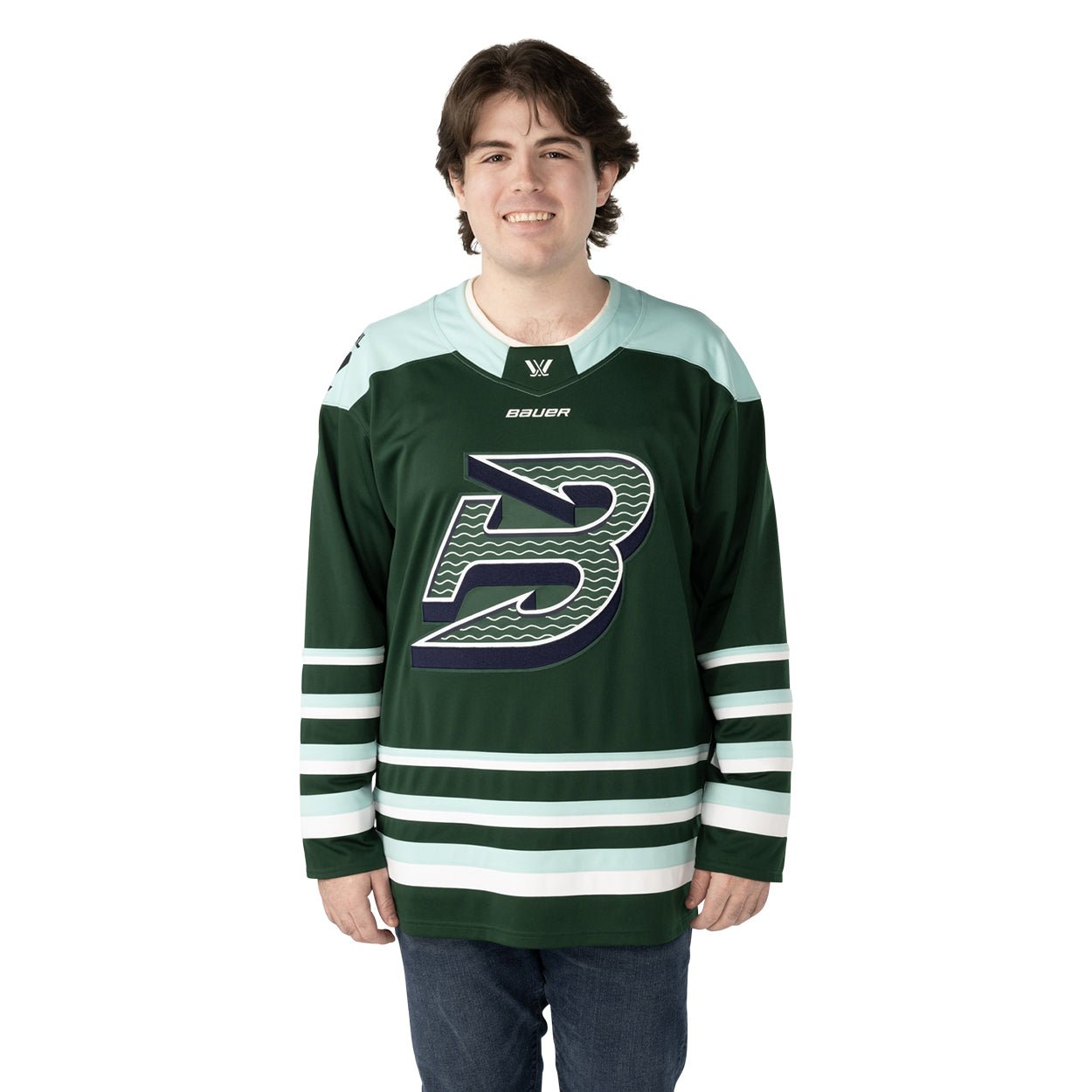 Boston Fleet Adult Bauer Replica Home Jersey - Jersey in Green