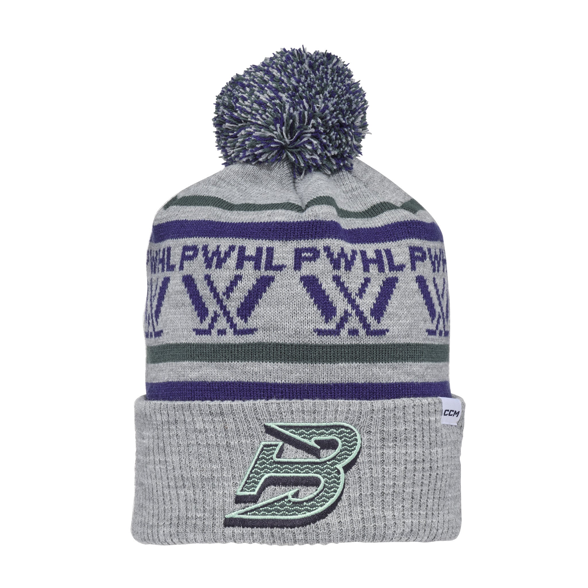 Adult Boston Fleet CCM Logo Knit Pom - Hat in