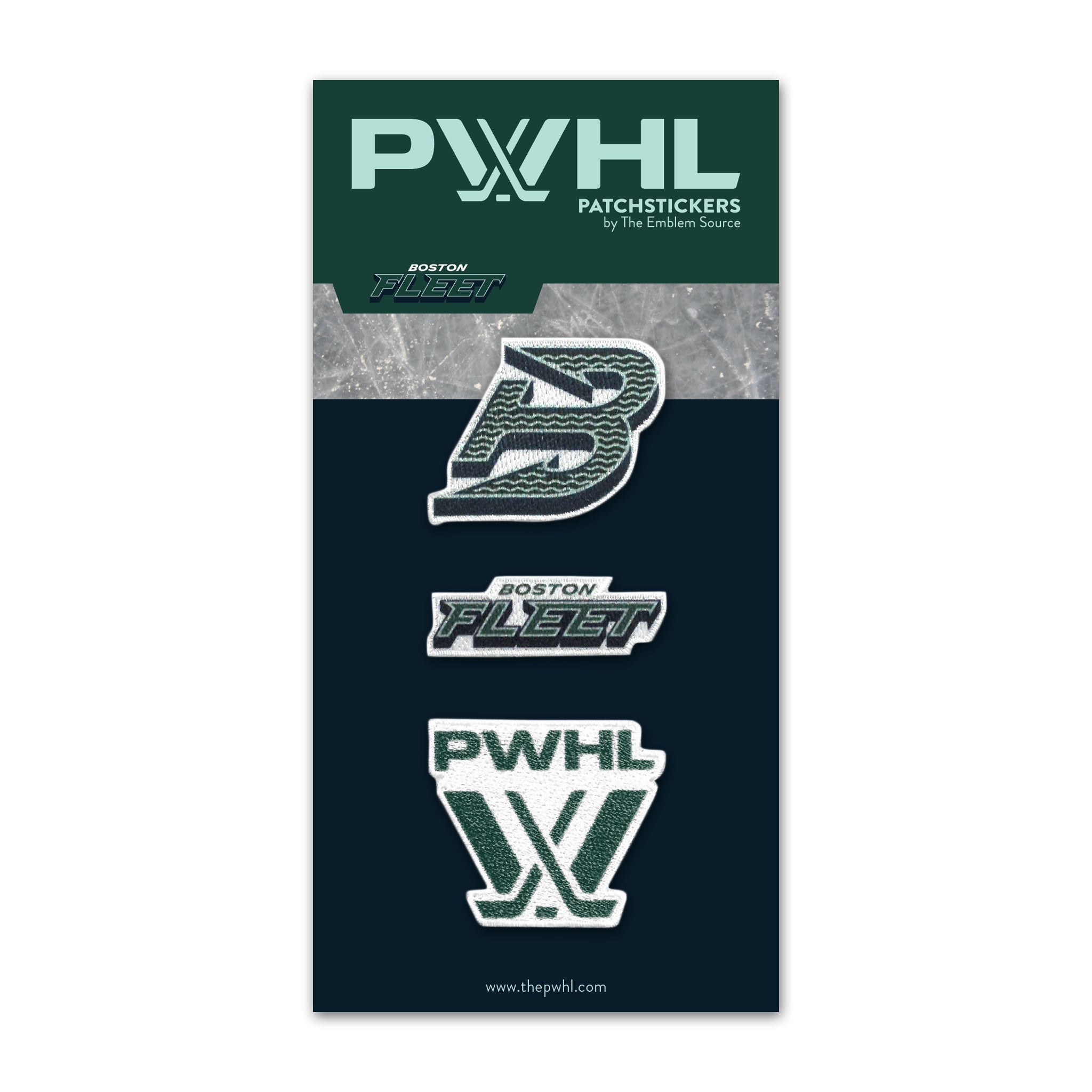 Boston Fleet PatchStickers 3 Pack - Collectibles in Green